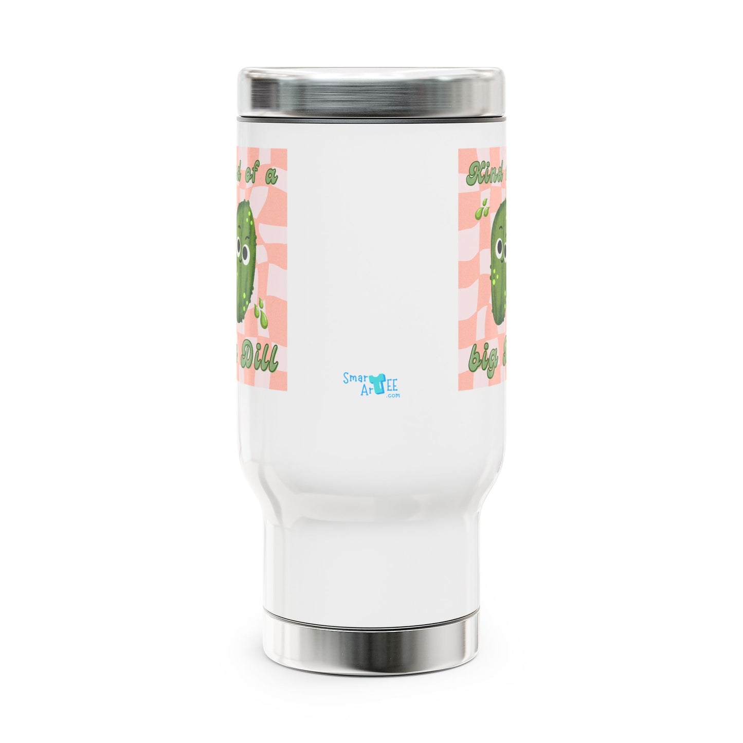 Cute Pickle Travel Mug, Stainless Steel Travel Cup, Funny Gift for Coffee Lovers, Unique Cactus Mug, Perfect for Road Trips