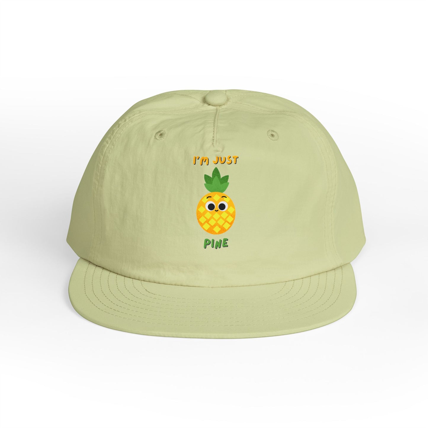 Pineapple Pun Surf Cap - Fun Beachwear, Summer Accessory, Vacation Hat, Gift for Surfers, Casual Style