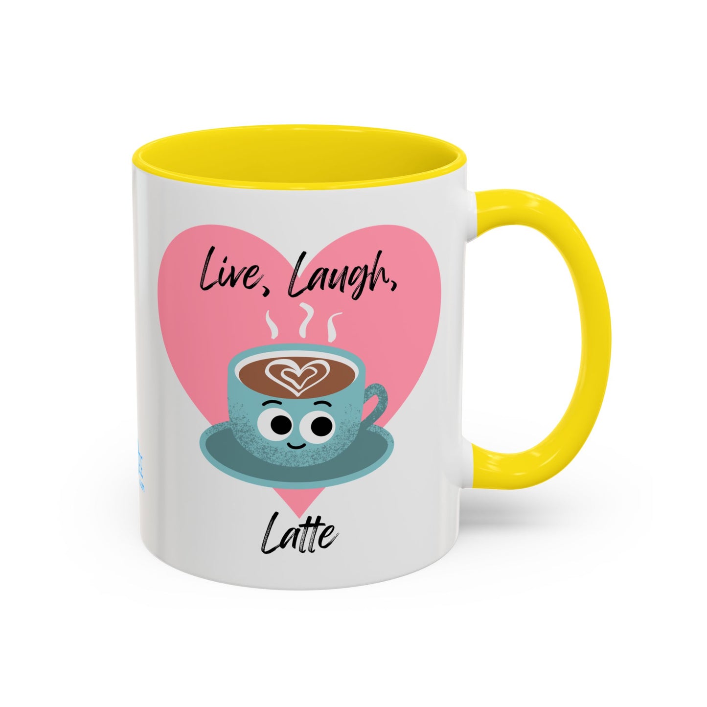 Live Laugh Latte Coffee Mug | Cute Mug, Funny Gift, Hot Beverage Cup, Coffee Lover Gift, Heartwarming Decor