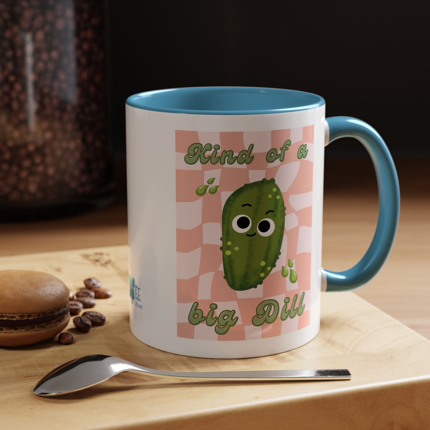 Kind of a Big Dill Coffee Mug – Fun Cactus Design, Perfect for Plant Lovers, Unique Gift for Friends, Cute Kitchen Decor, Quirky Coffee Cup