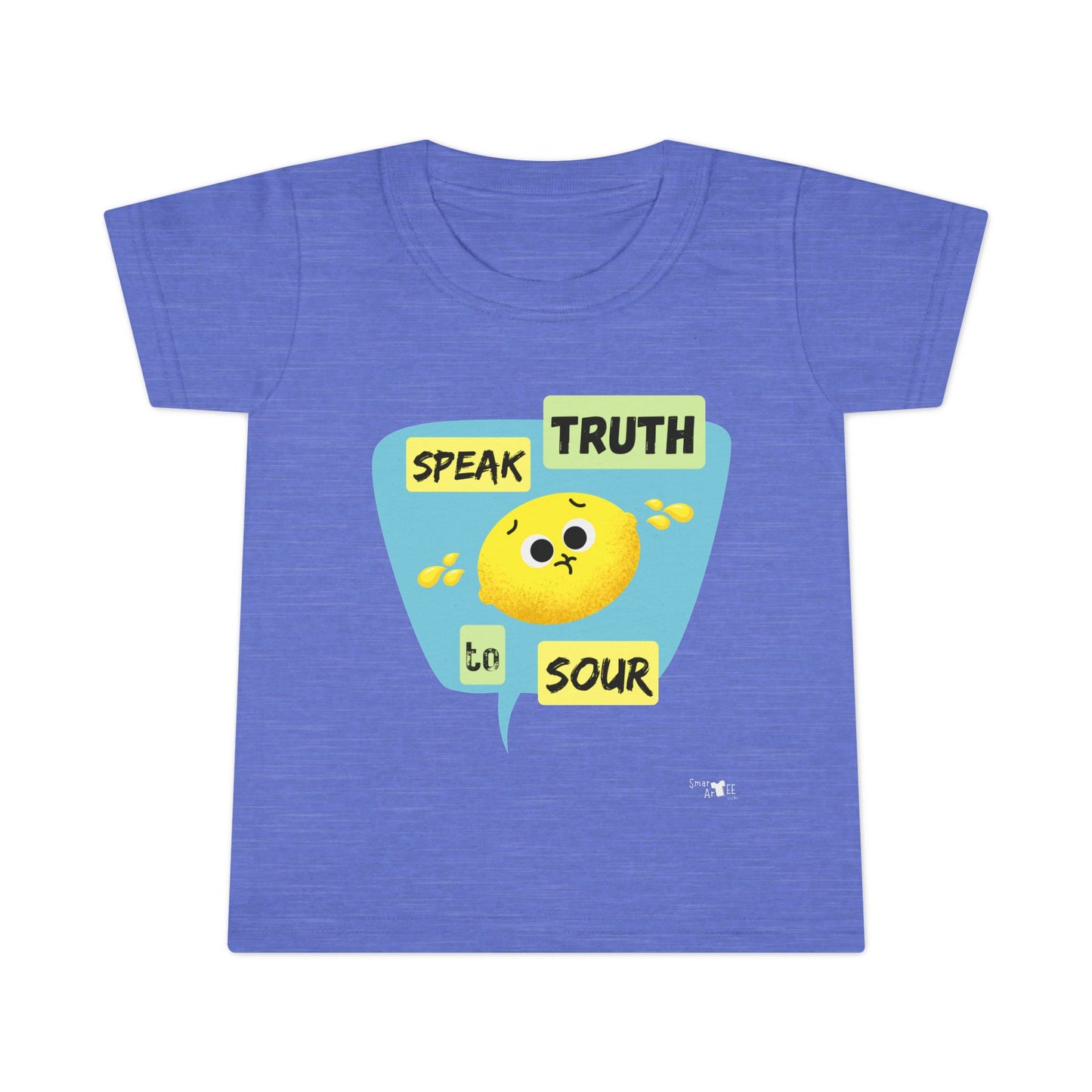 Adorable Toddler Shirt - 'Speak Truth to Sour' Graphic Pun Tee, Cute Kids Gift, Birthday Outfit, Playtime Apparel, Funny Kids Shirt