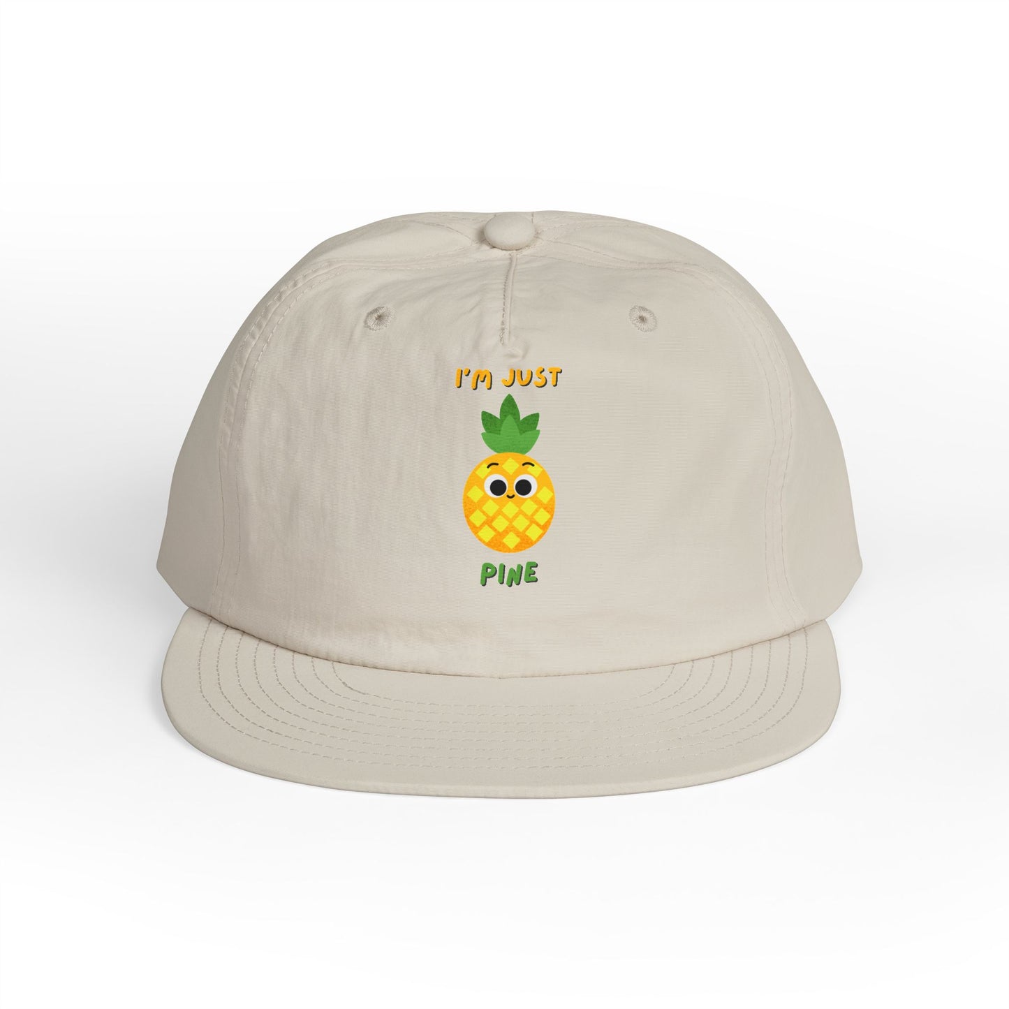 Pineapple Pun Surf Cap - Fun Beachwear, Summer Accessory, Vacation Hat, Gift for Surfers, Casual Style