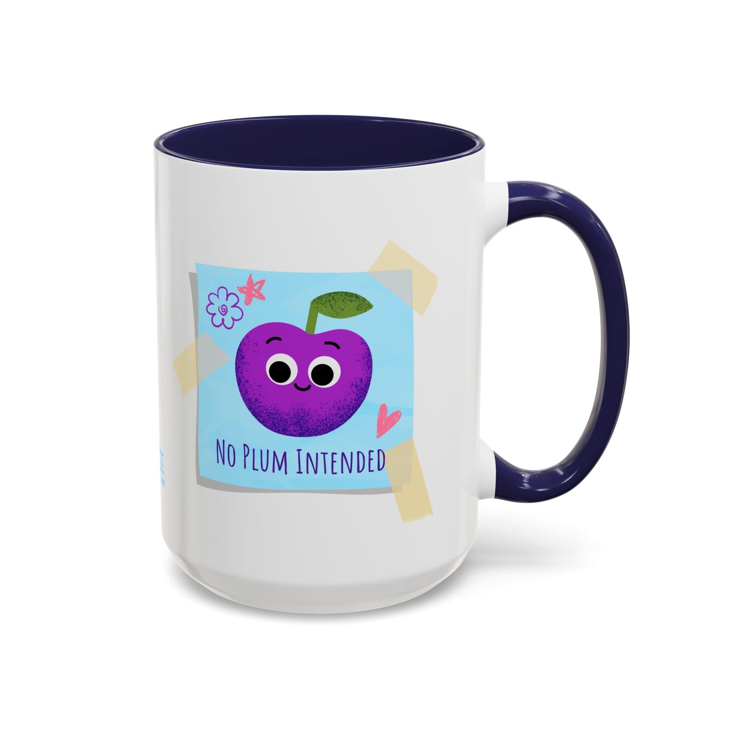 Playful Plum Coffee Mug, Cute Gift for Teachers, Friends, Humor Mug, Fun Kitchen Decor, Unique Cup for Any Occasion