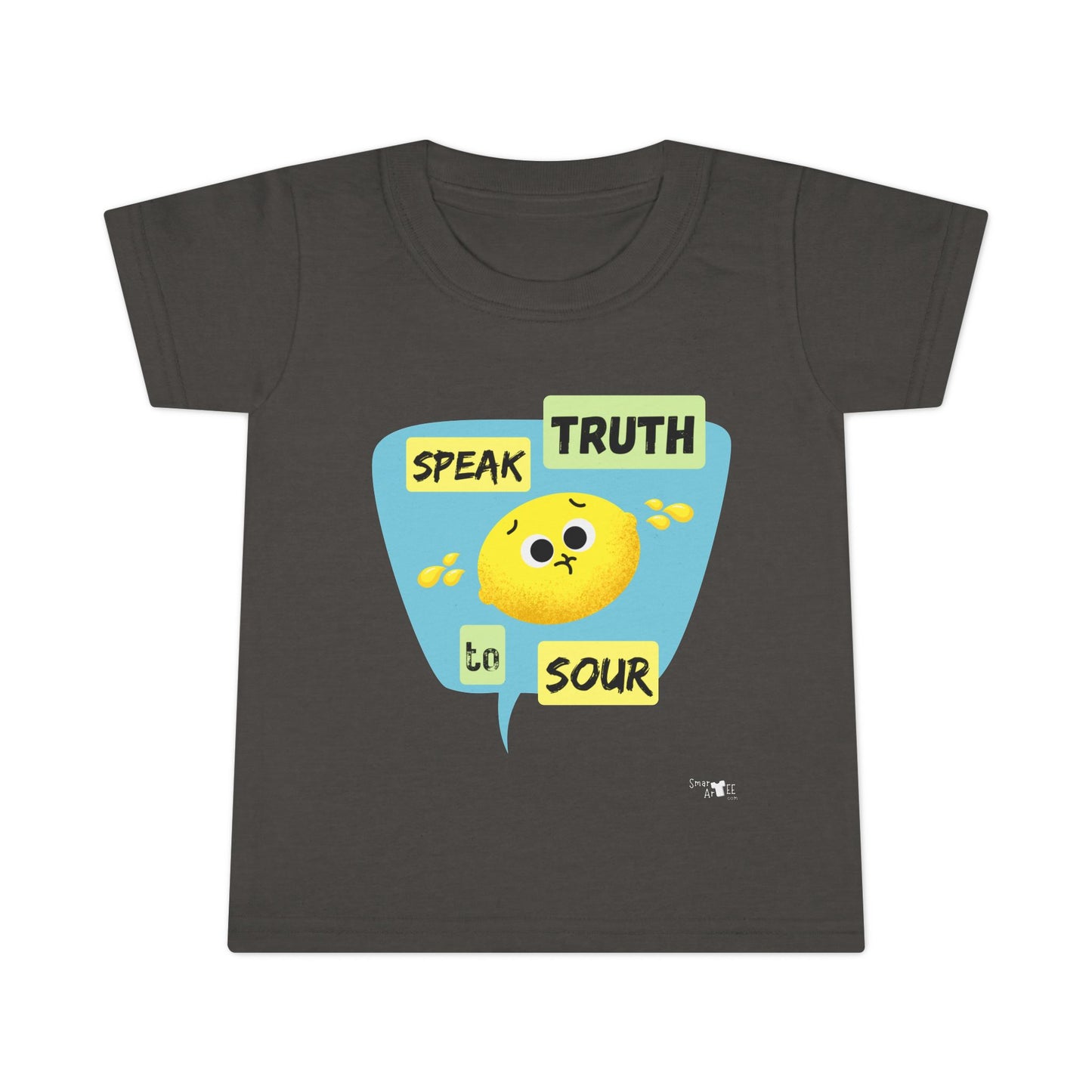 Adorable Toddler Shirt - 'Speak Truth to Sour' Graphic Pun Tee, Cute Kids Gift, Birthday Outfit, Playtime Apparel, Funny Kids Shirt