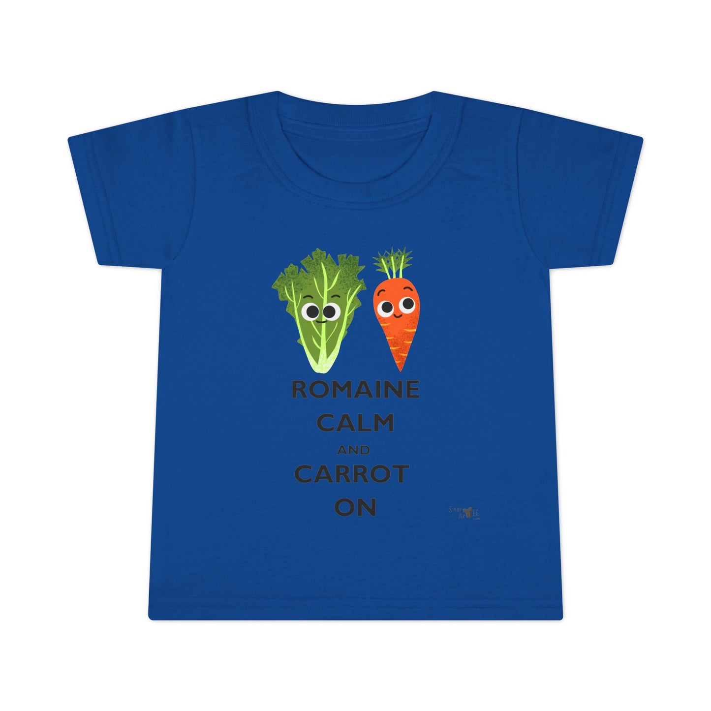 Cute Toddler Shirt with 'Romaine Calm and Carrot On' Design, Vegetable Humor Tee for Kids, Gift for Baby Showers & Birthdays