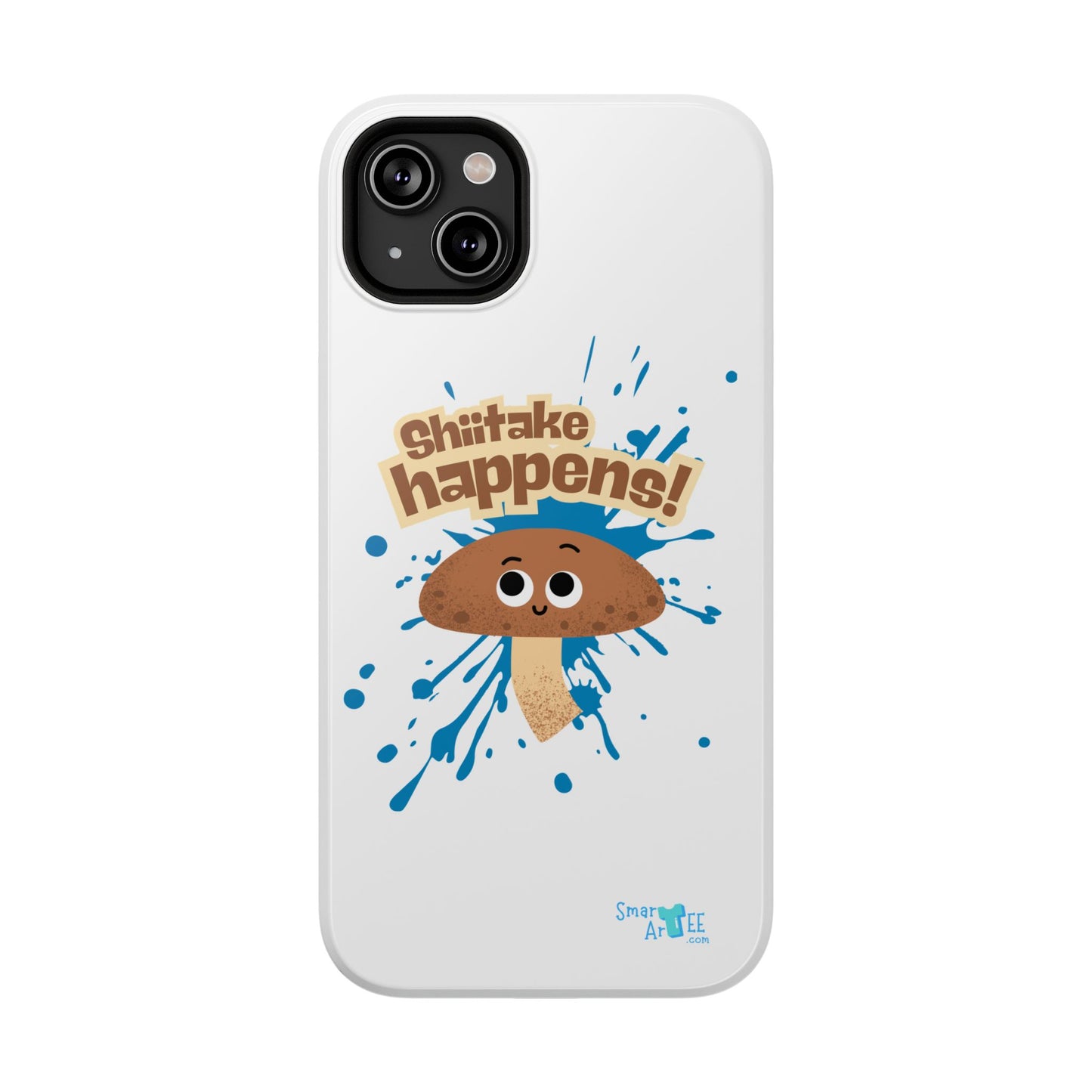 Shiitake Happens Phone Cases, Impact-Resistant Case, Funny Mushroom Case, Quirky Protection for Smartphone, Playful Accessory