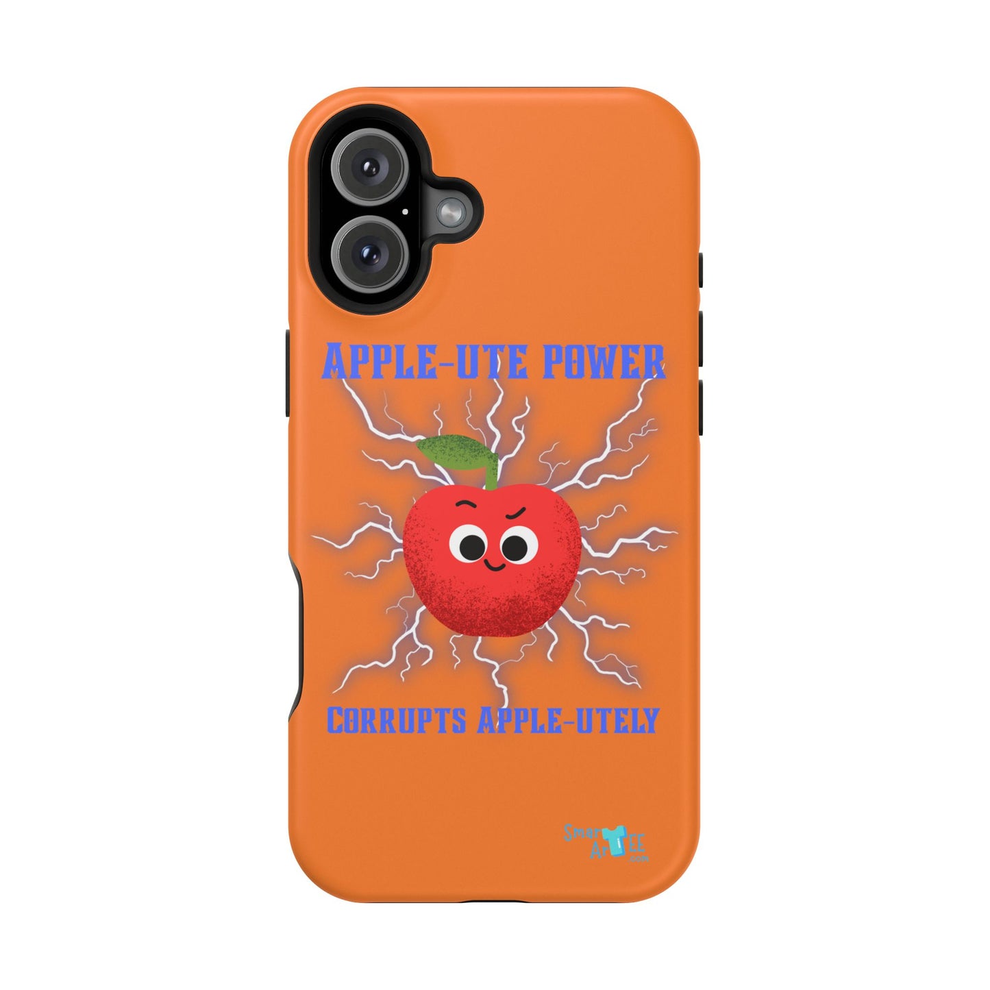Impact-Resistant Phone Case with Apple Power Design, Cute Phone Protector, Funky Gift for Teens, Fun Accessory, Vibrant Tech Case