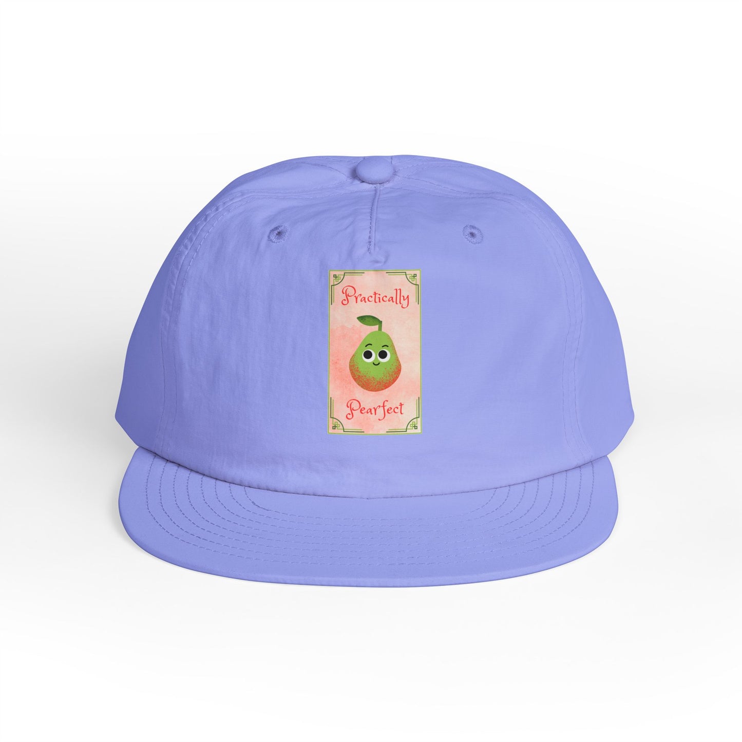 Surf Cap with 'Perfectly Pear' Design - Fun Beachwear, Summer Accessory, Gift Hat for Surfers, Casual Outfit, Beach Party Essential
