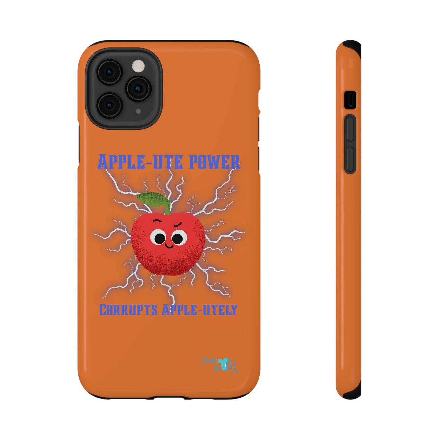 Impact-Resistant Phone Case with Apple Power Design, Cute Phone Protector, Funky Gift for Teens, Fun Accessory, Vibrant Tech Case
