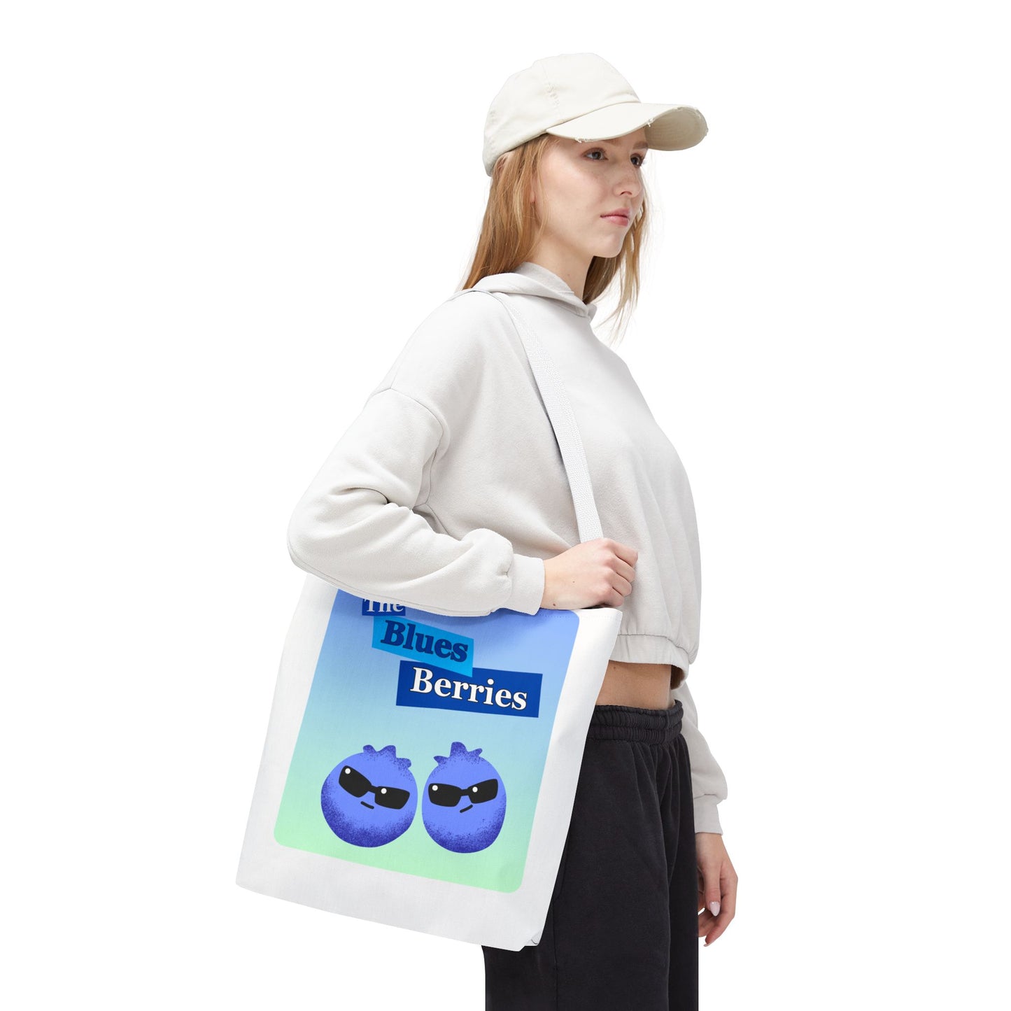 Sassy Blues Berries Tote Bag | Fun Berry Art, Grocery Shopping, Beach Day, Gift for Berry Lovers, Eco-Friendly Bag
