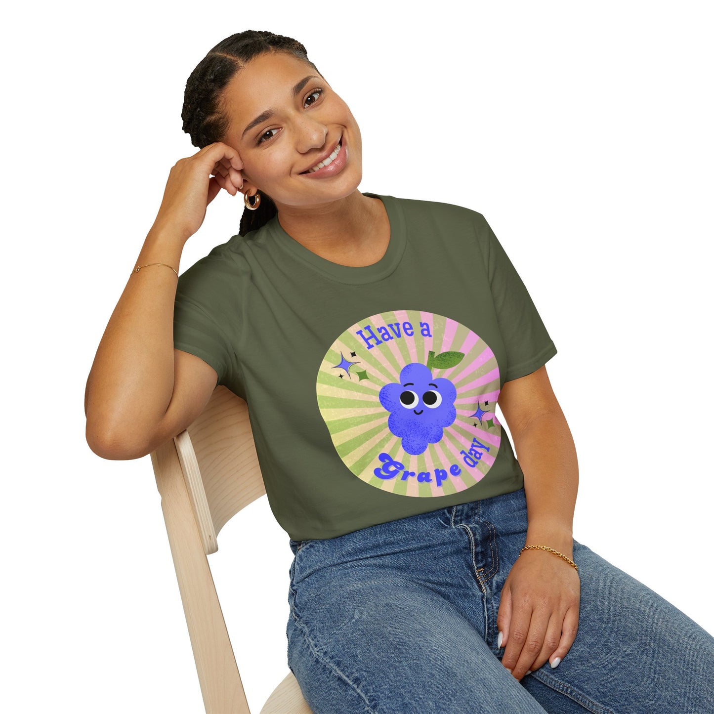 Have a Grape Day Unisex T-Shirt - Fun and Playful Design for Everyday Wear, Great Gift Idea for All Ages