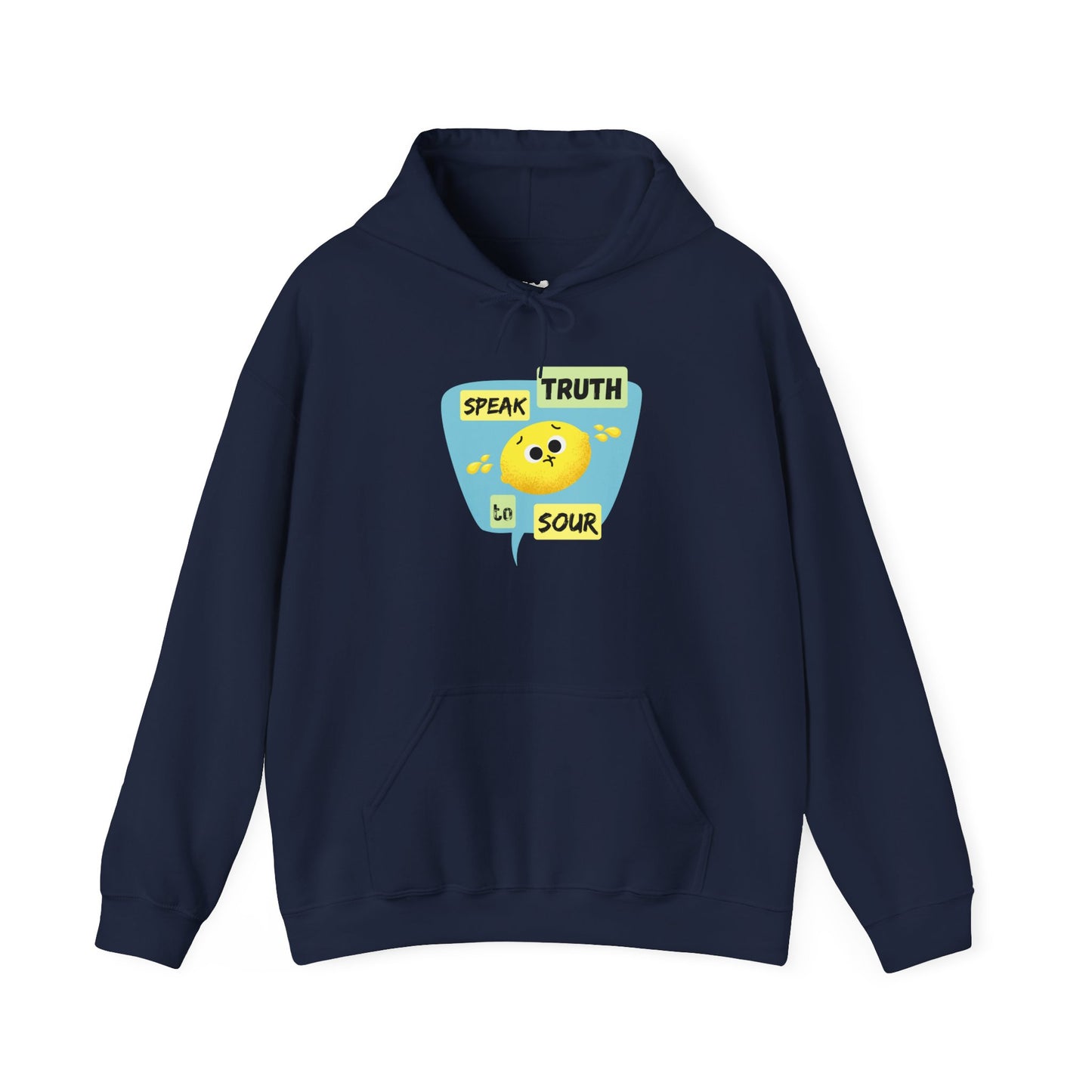 Speak Truth Unisex Heavy Blend Hoodie, Positive Vibe Pullover, Casual Wear, Inspirational Gift, Everyday Comfort