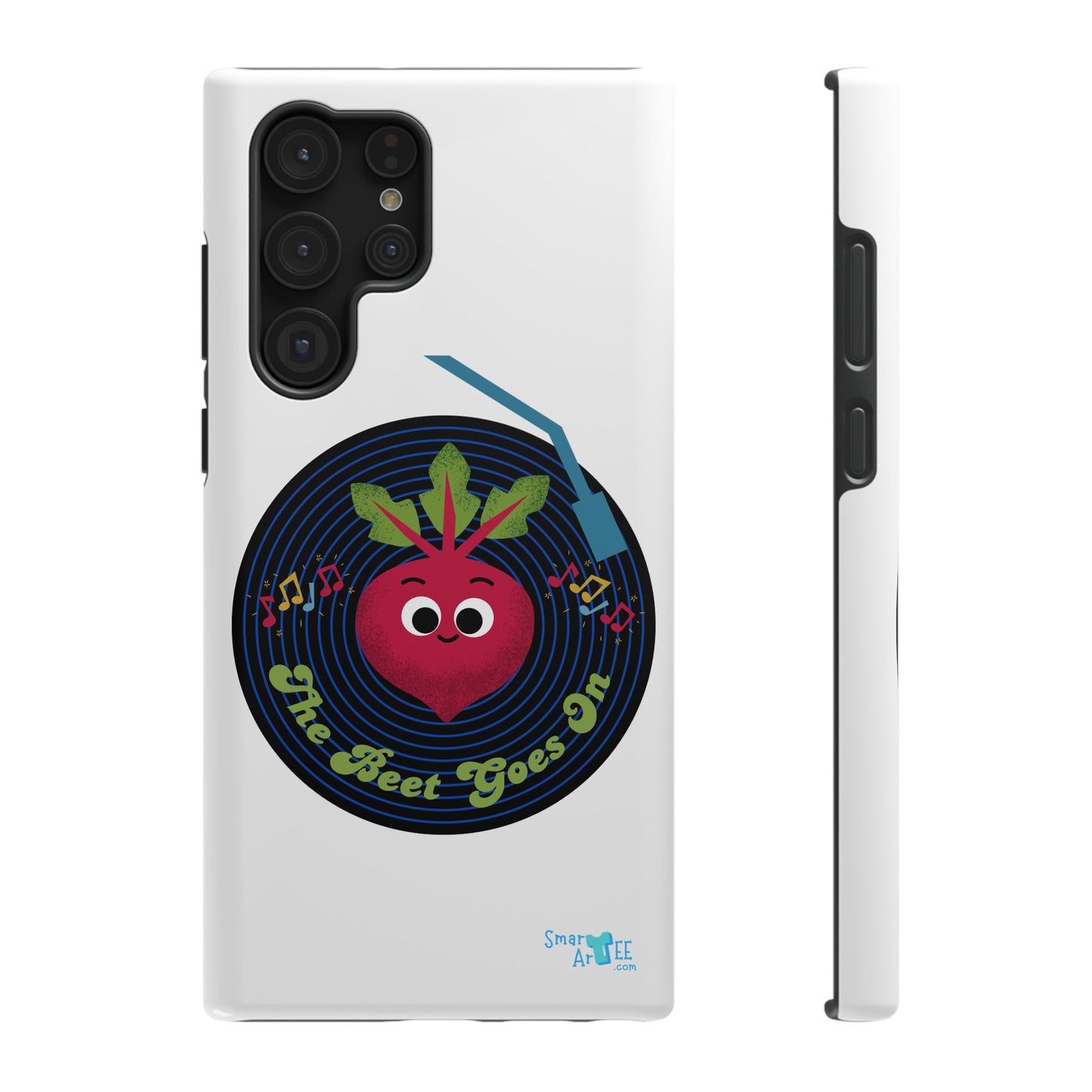 Fun Impact-Resistant Phone Cases - Unique Phone Accessories, Beet Pun Themed, Holiday Present
