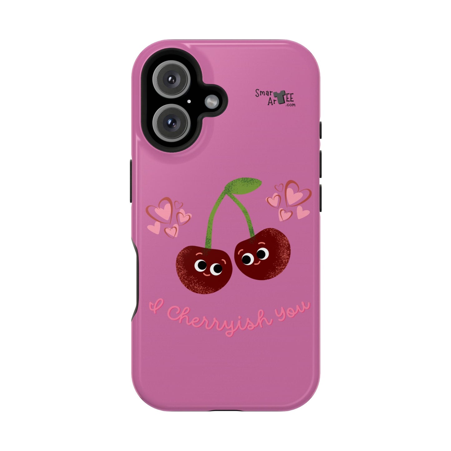 Cute Cherry Impact-Resistant Phone Case, Cherry Phone Cover, Valentine's Gift, Cute Phone Accessories, Sweetheart Case, I Cherryish You