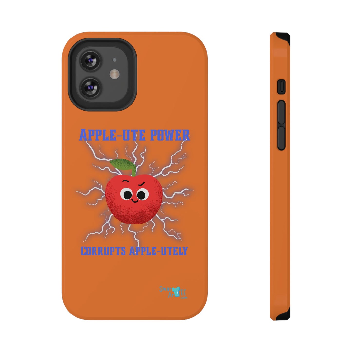 Impact-Resistant Phone Case with Apple Power Design, Cute Phone Protector, Funky Gift for Teens, Fun Accessory, Vibrant Tech Case