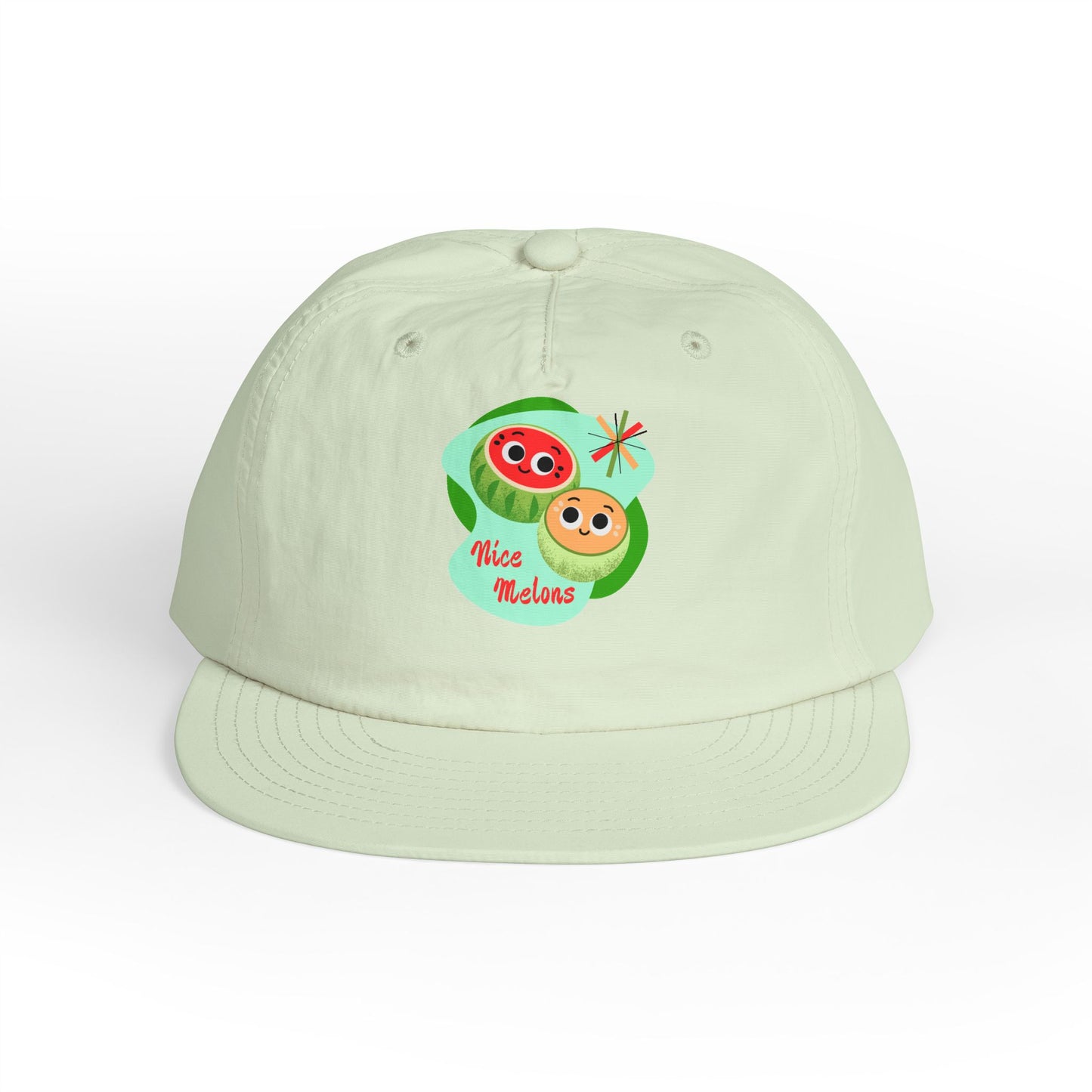 Cute Surf Cap, Summer Hat, Beach Cap, Funny Cap, Gift for Surfers, Nice Melons Graphic