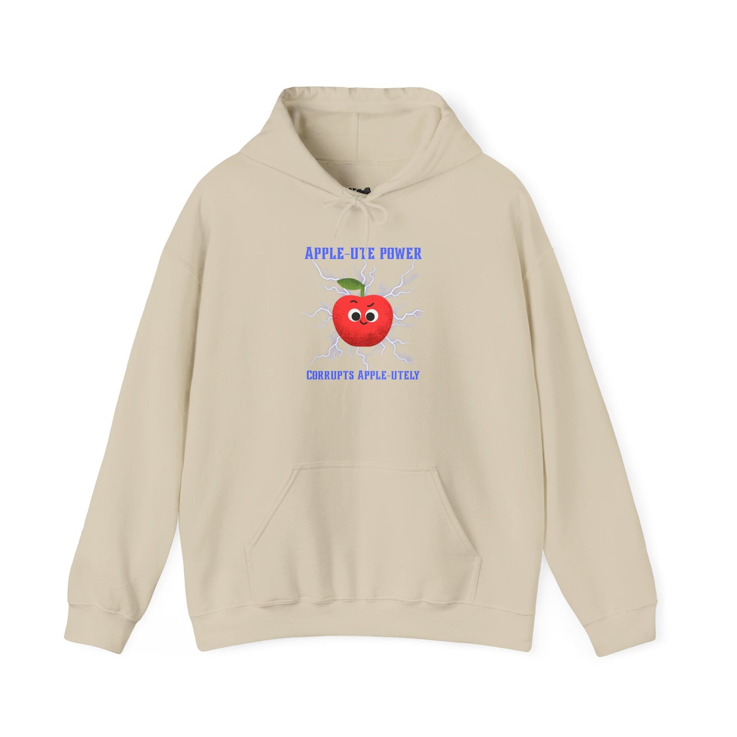 Apple Eye Power Unisex Hoodie - Fun Gift for Apple Lovers, Casual Wear, Fall Fashion, Eco-Friendly Hoodie, Cute Gift Idea