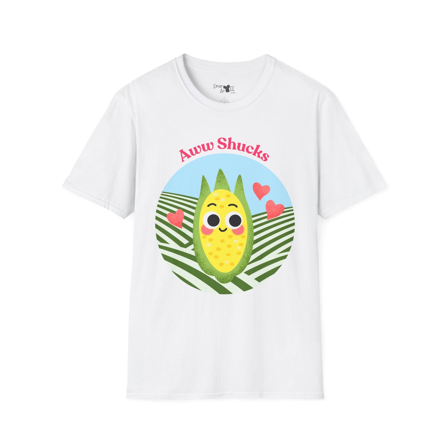 Cute Corn Cobb Graphic T-Shirt, Perfect Gift for Friends, Summer Fun Shirt, Casual Daily Wear, Aww Shucks Design