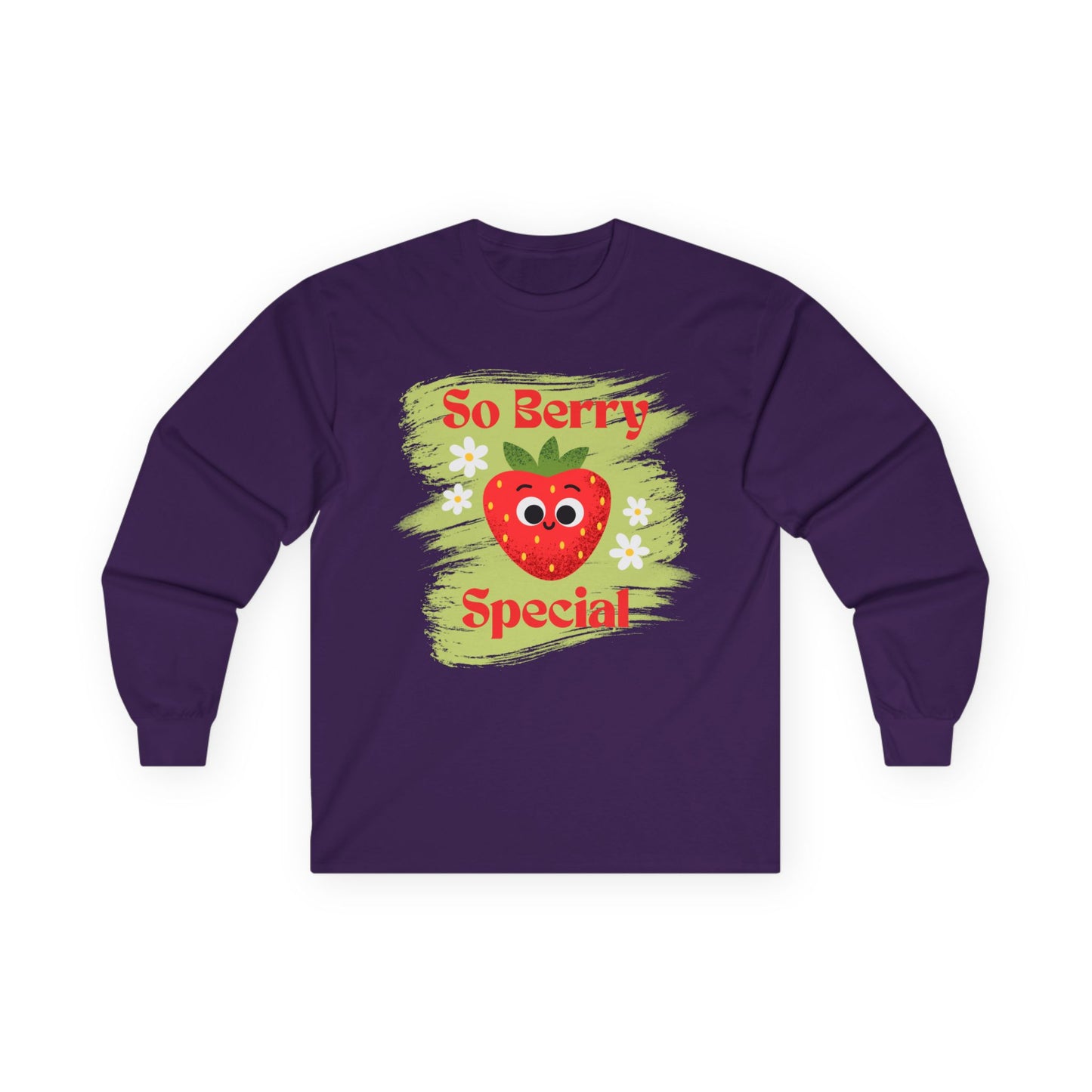 So Berry Special Long Sleeve Tees | Cute Strawberry Graphic Tee, Unisex Family Apparel, Summer, Gift for Friends, Love and Friendship