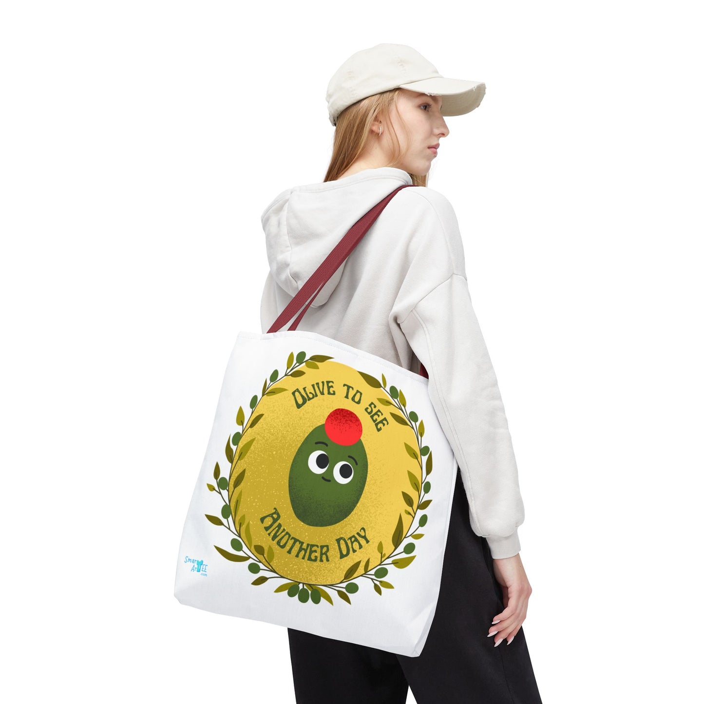 Olive to See Another Day Tote Bag | Fun Eco-Friendly Shopping Bag, Gift for Friends, Cute & Quirky, Everyday Carry, Summer Outing