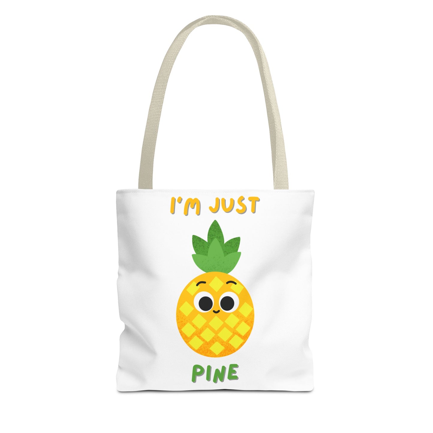 Cute Pineapple Tote Bag, Fun Shopper Bag, Beach Bag, Eco-Friendly Tote, Gift for Fruit Lovers, Summer Accessory
