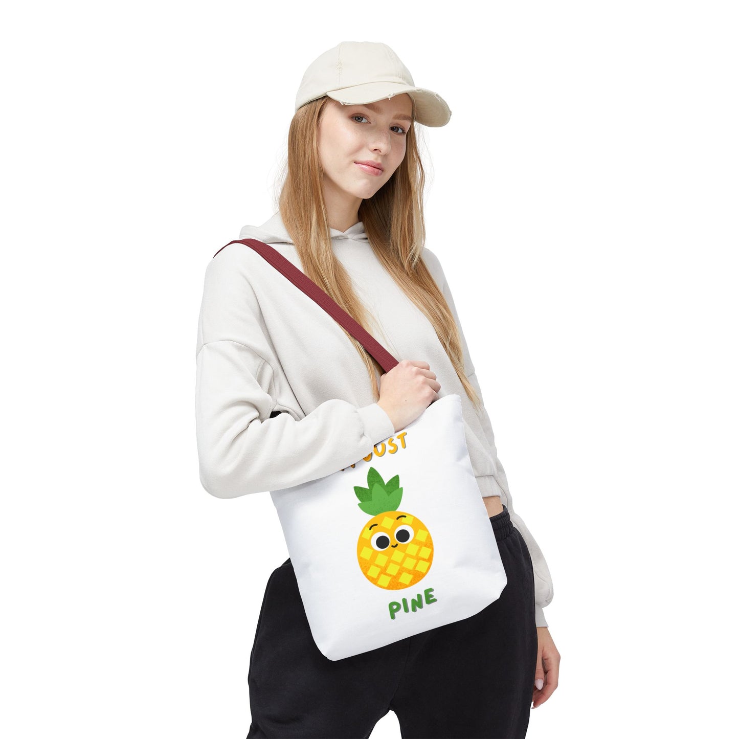 Cute Pineapple Tote Bag, Fun Shopper Bag, Beach Bag, Eco-Friendly Tote, Gift for Fruit Lovers, Summer Accessory