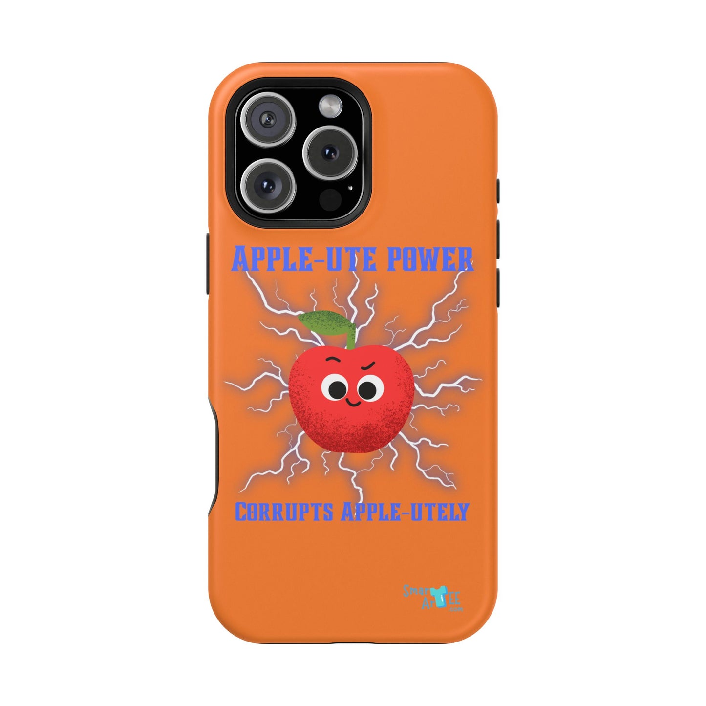 Impact-Resistant Phone Case with Apple Power Design, Cute Phone Protector, Funky Gift for Teens, Fun Accessory, Vibrant Tech Case