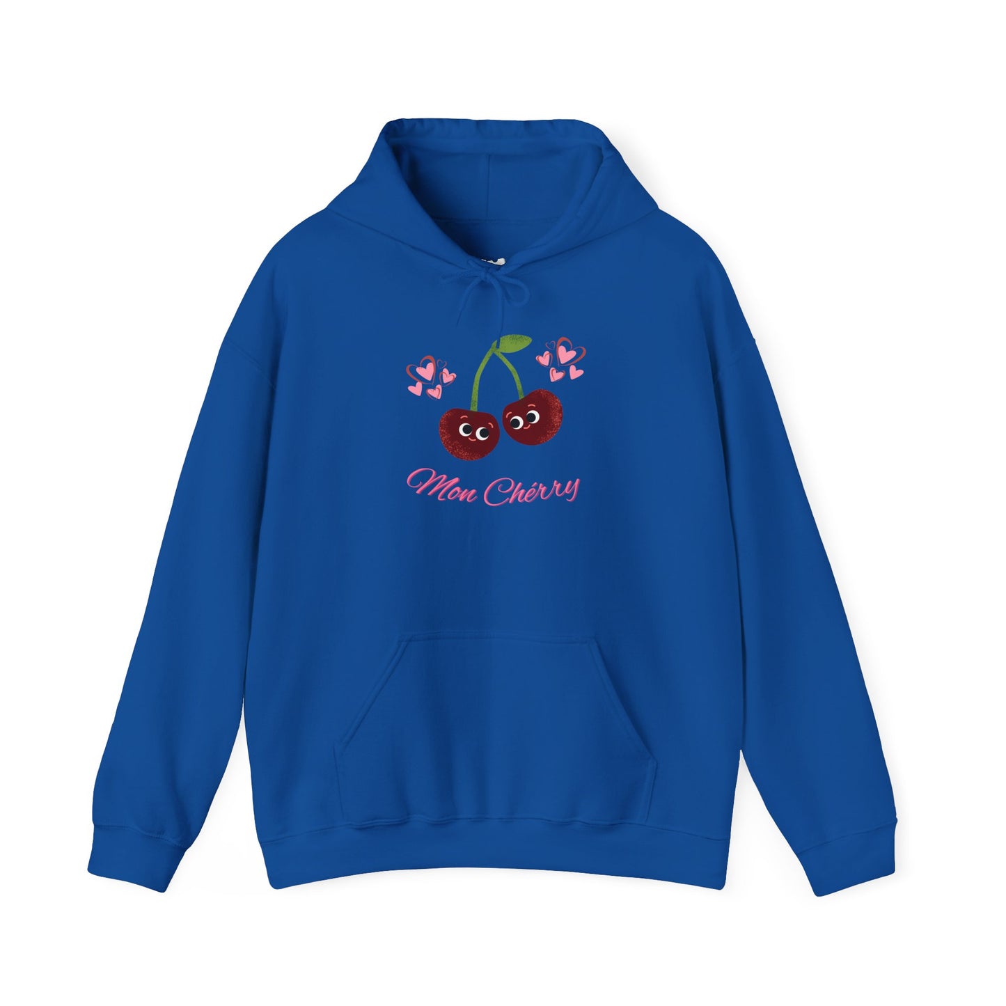Cute Cherry Graphic Hoodie, Comfy Pullover for Spring, Cherry Lovers Gift, Cozy Pullover for Casual Wear, Fruit Themed Apparel