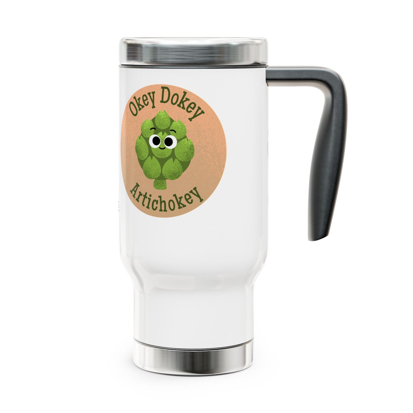 Whimsical Travel Mug, Perfect for Plant Lovers, Fun Gift, 14oz Insulated Coffee Cup, Kitchen Accessory, Eco-Friendly Drinkware