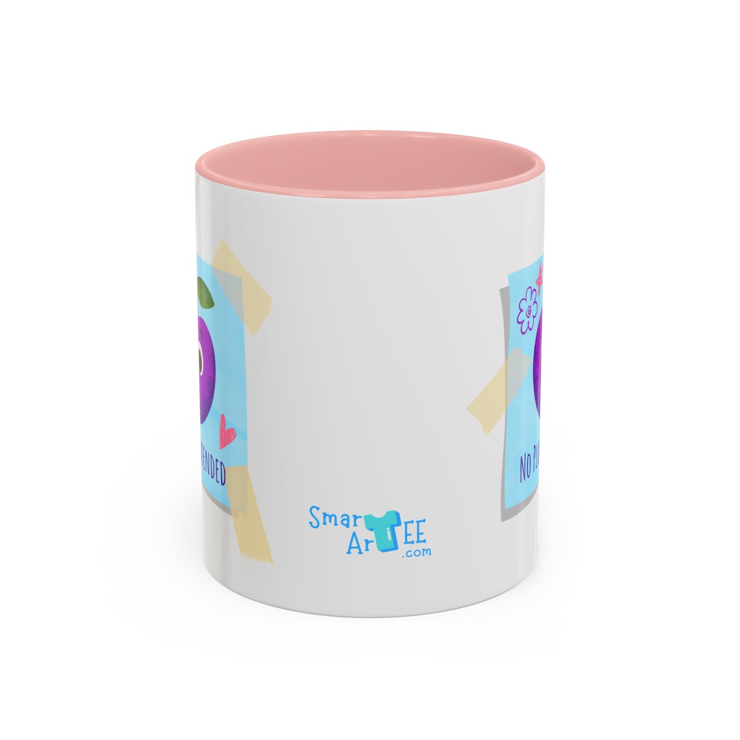 Playful Plum Coffee Mug, Cute Gift for Teachers, Friends, Humor Mug, Fun Kitchen Decor, Unique Cup for Any Occasion