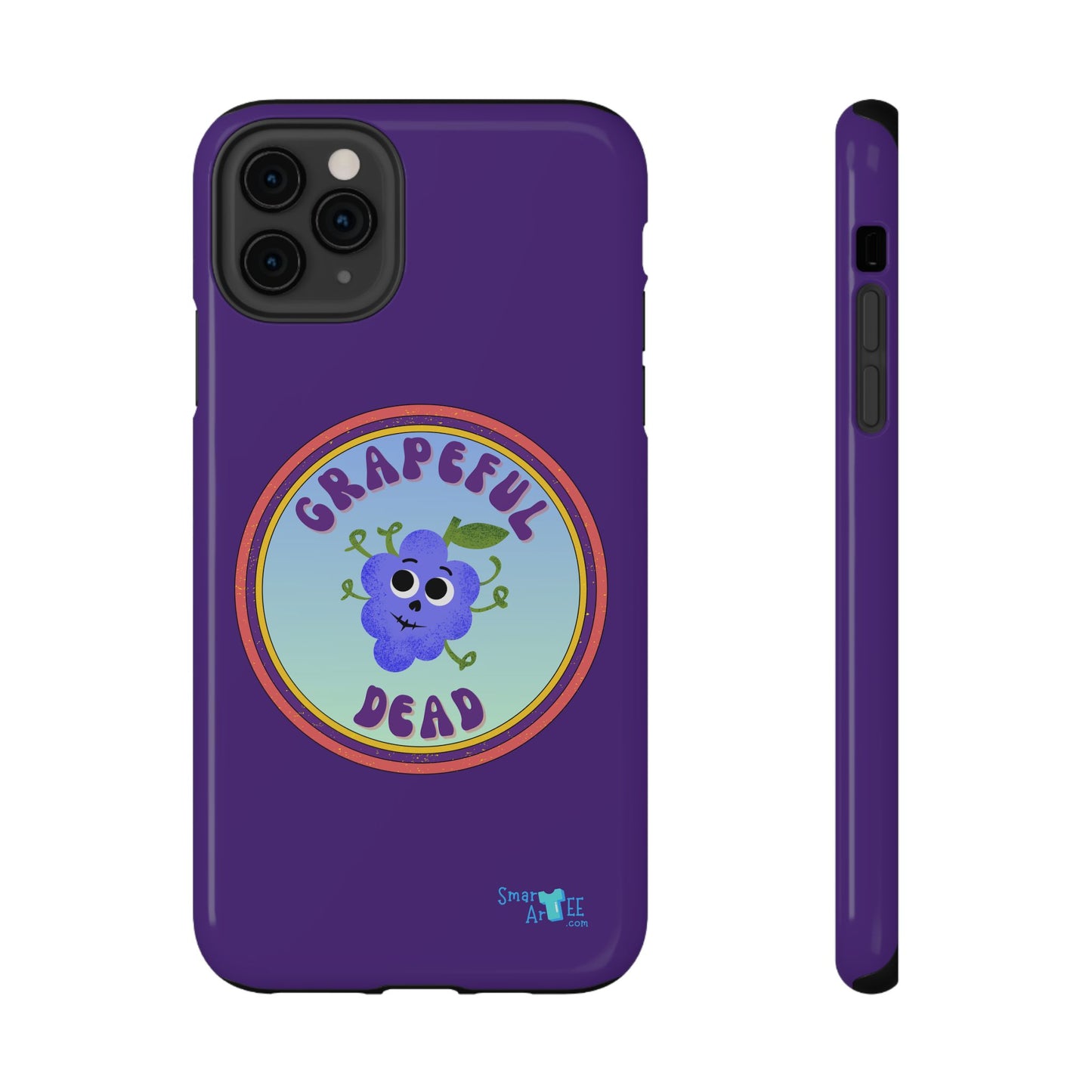 Whimsical Phone Case Featuring Grapeful Dead Design, Unique Protective Cover, Gift for Music Lovers, Fun Accessory for Festivals