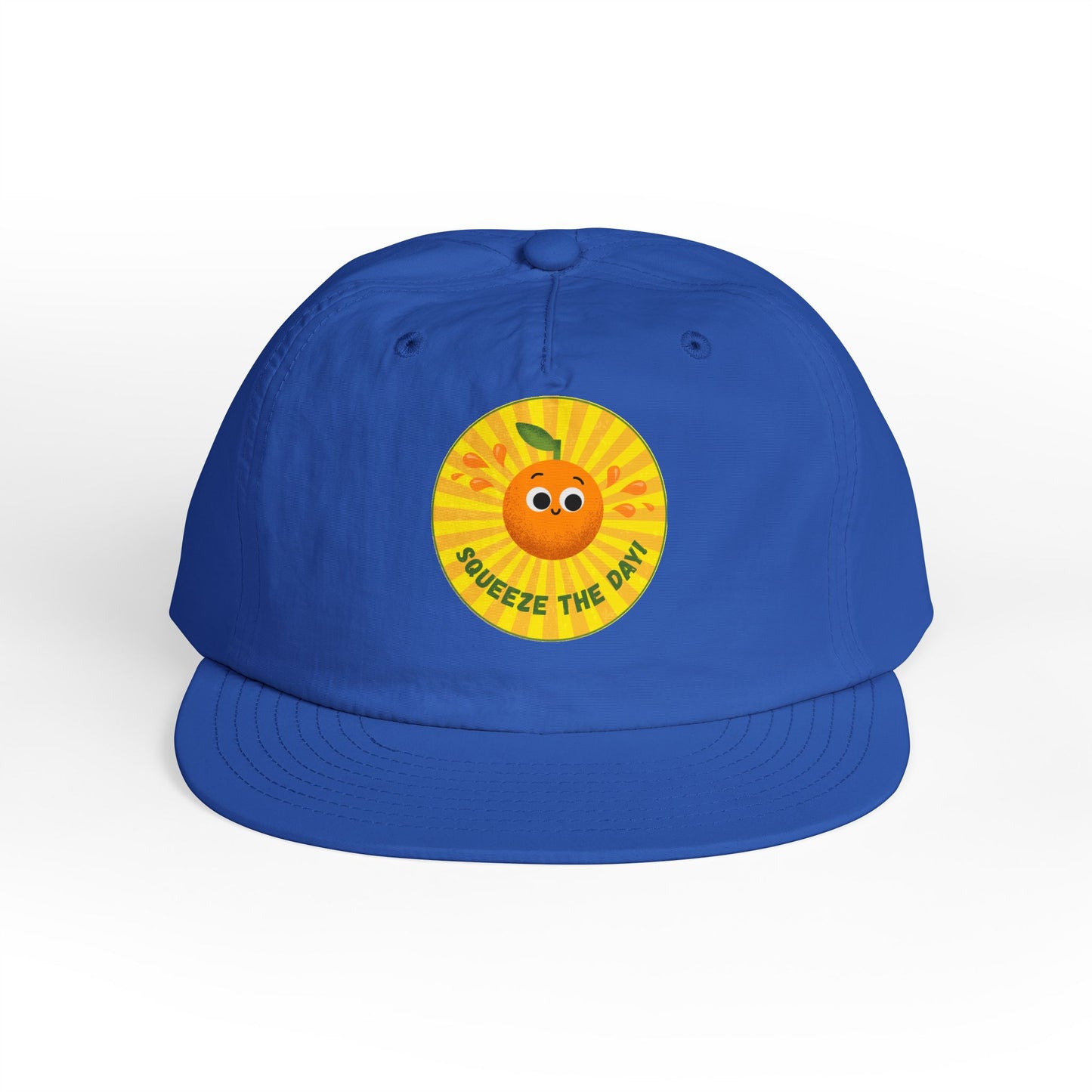 Squeeze the Day Surf Cap, Beach Hat, Summer Accessories, Bright Summer Vibes, Gift for Surfers, Fun Outdoor Gear