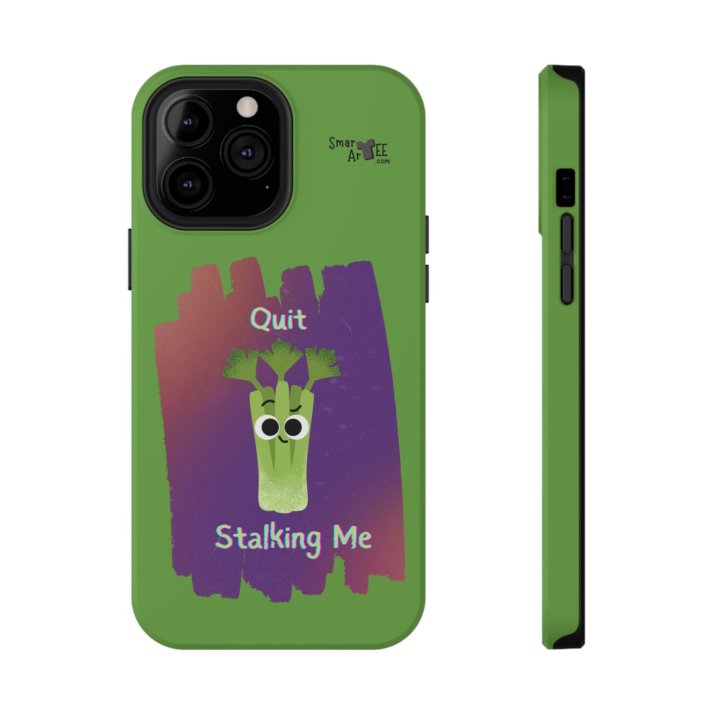 Cute Celery Pun Phone Case, Quirky Impact-Resistant Cell Phone Cover, Gift for Veggie Lovers, Fun Accessories for Friends