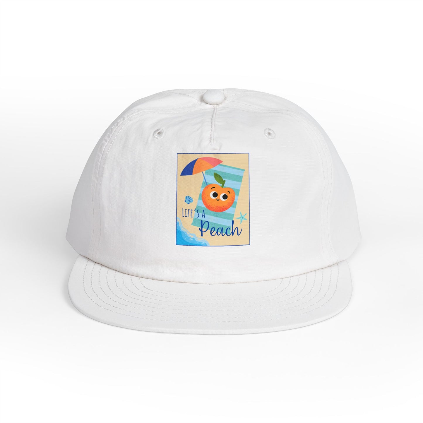 Life's a Beach Pun Surf Cap - Fun Beach Hat, Summer Accessory, Gift for Surfers, Cute Vacation Cap, Beach-Themed Apparel