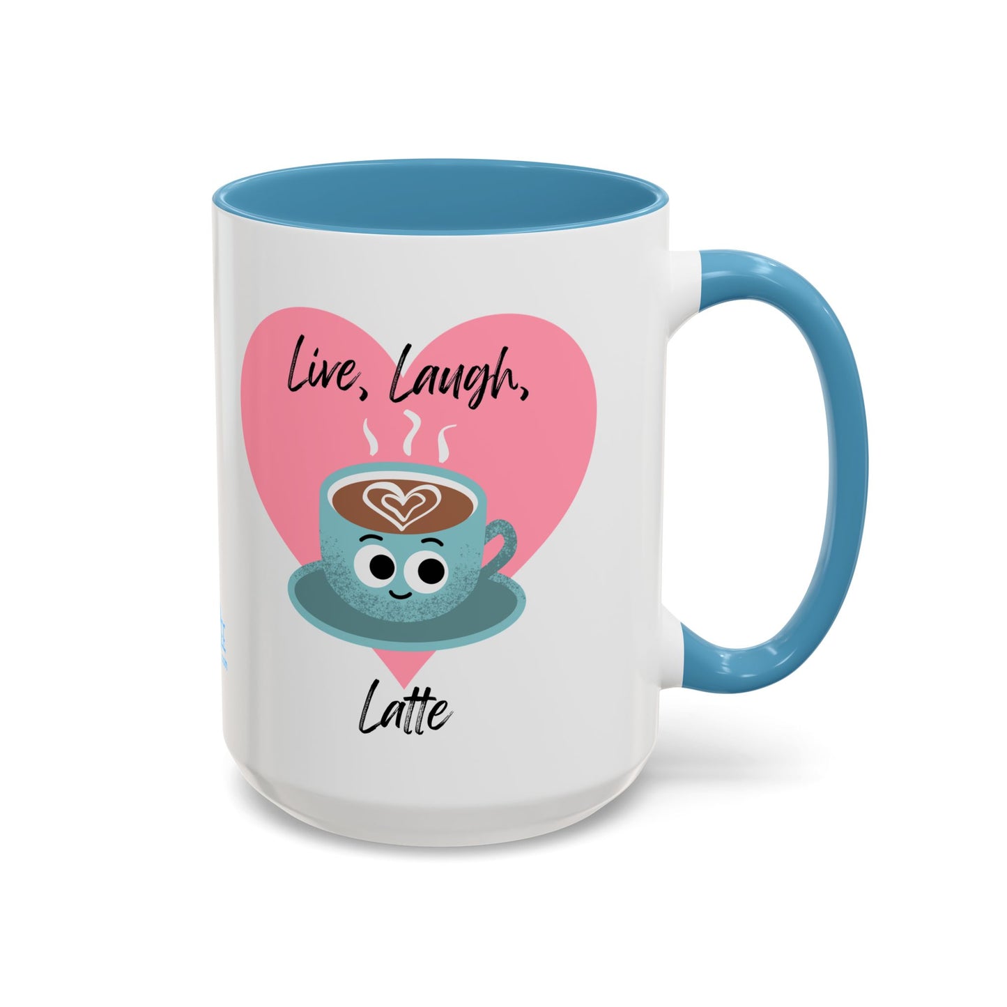 Live Laugh Latte Coffee Mug | Cute Mug, Funny Gift, Hot Beverage Cup, Coffee Lover Gift, Heartwarming Decor