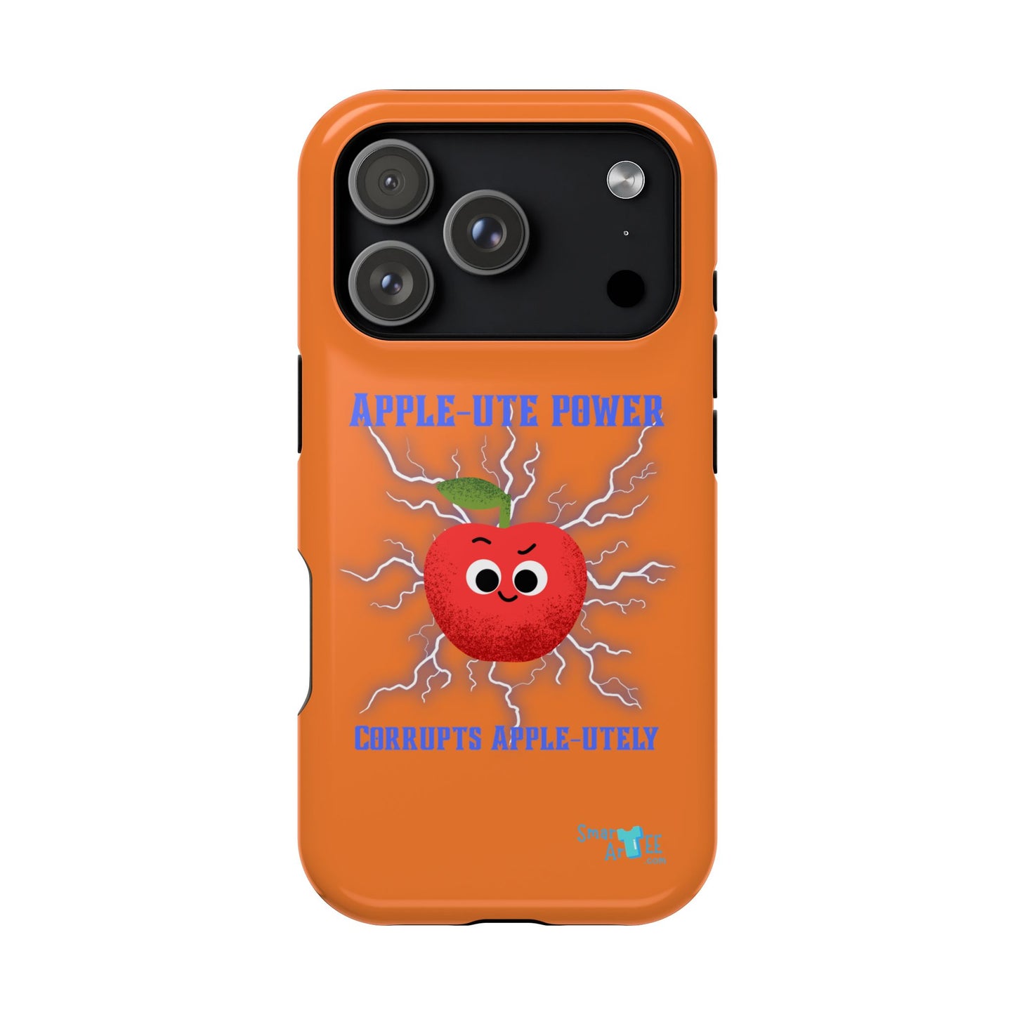 Impact-Resistant Phone Case with Apple Power Design, Cute Phone Protector, Funky Gift for Teens, Fun Accessory, Vibrant Tech Case