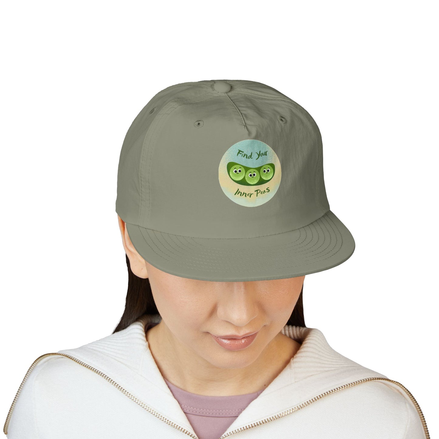 Surf Cap, Find Your Inner Peace Hat, Beachwear Accessories, Summer Cap, Fun Prints, Relaxation Gear, Outdoor Lifestyle