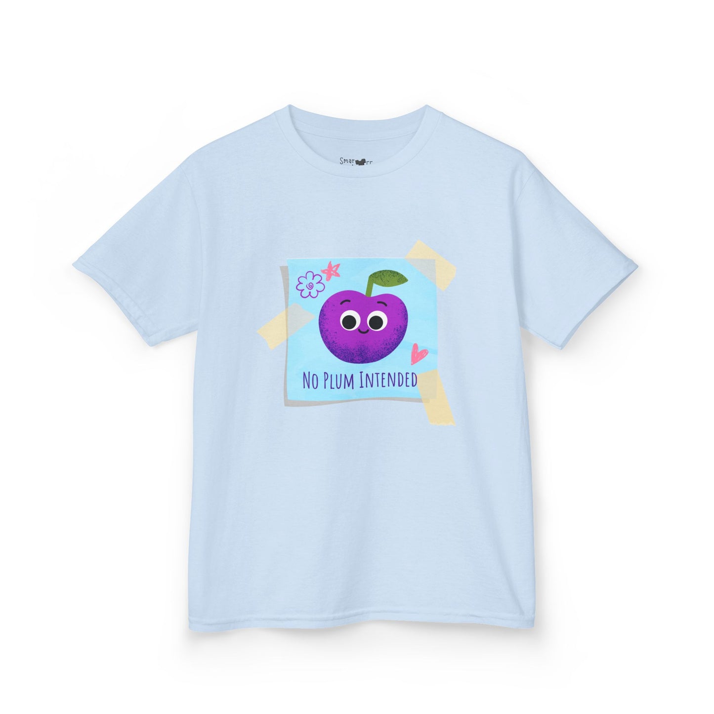 Kids Graphic Tee, Funny Kids Pun Shirt, Cute Apparel for Children, No Plum Intended Design, Birthday Gift, Everyday Wear