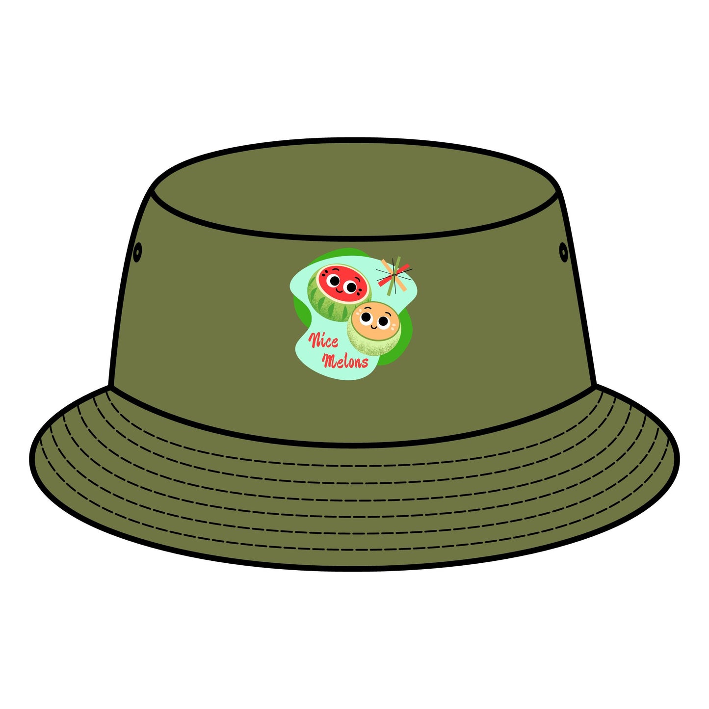 Cute Fruit Pun Themed Bucket Hat, Summer Hats, Beach Hat, Outdoor Cap, Funny Hat, Gift for Fruit Lovers