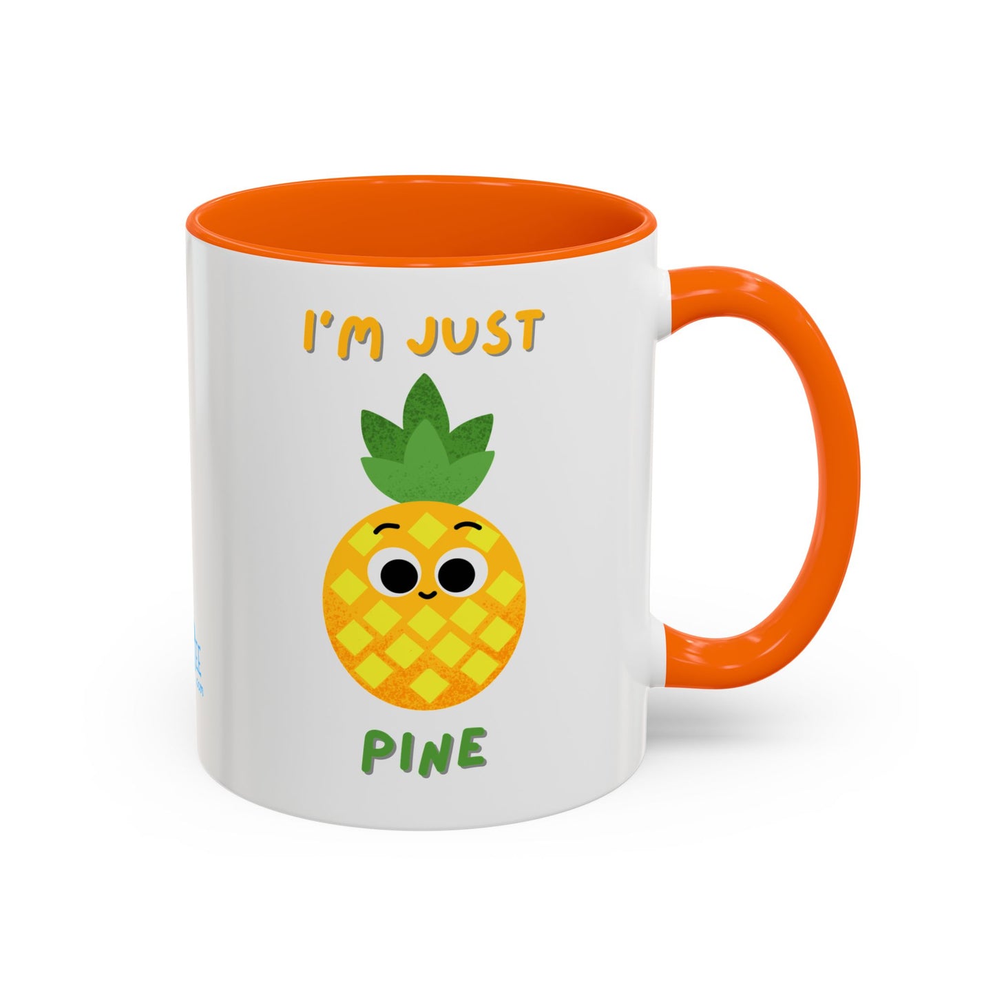 Cute Pineapple Accent Coffee Mug for Tropical Vibes, Gift for Fruit Lovers, Funny Mug, Kitchen Decor, Summer Beverage