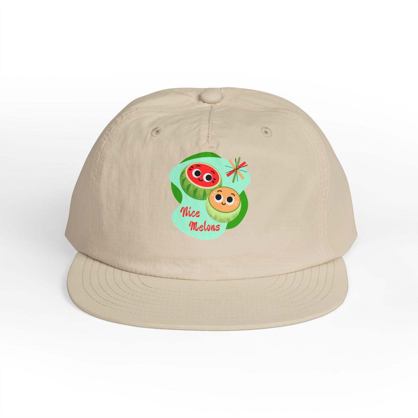 Cute Surf Cap, Summer Hat, Beach Cap, Funny Cap, Gift for Surfers, Nice Melons Graphic