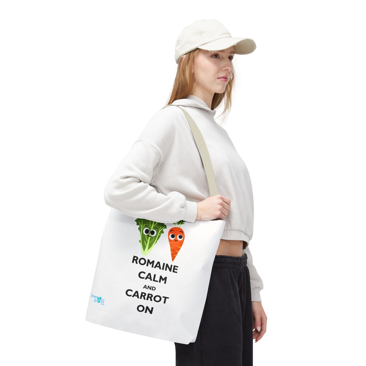 Romaine Calm Tote Bag, Funny Tote for Garden Lovers, Eco-Friendly Shopper, Gift for Veggie Enthusiasts, Grocery Bag, Quirky Farm Bag