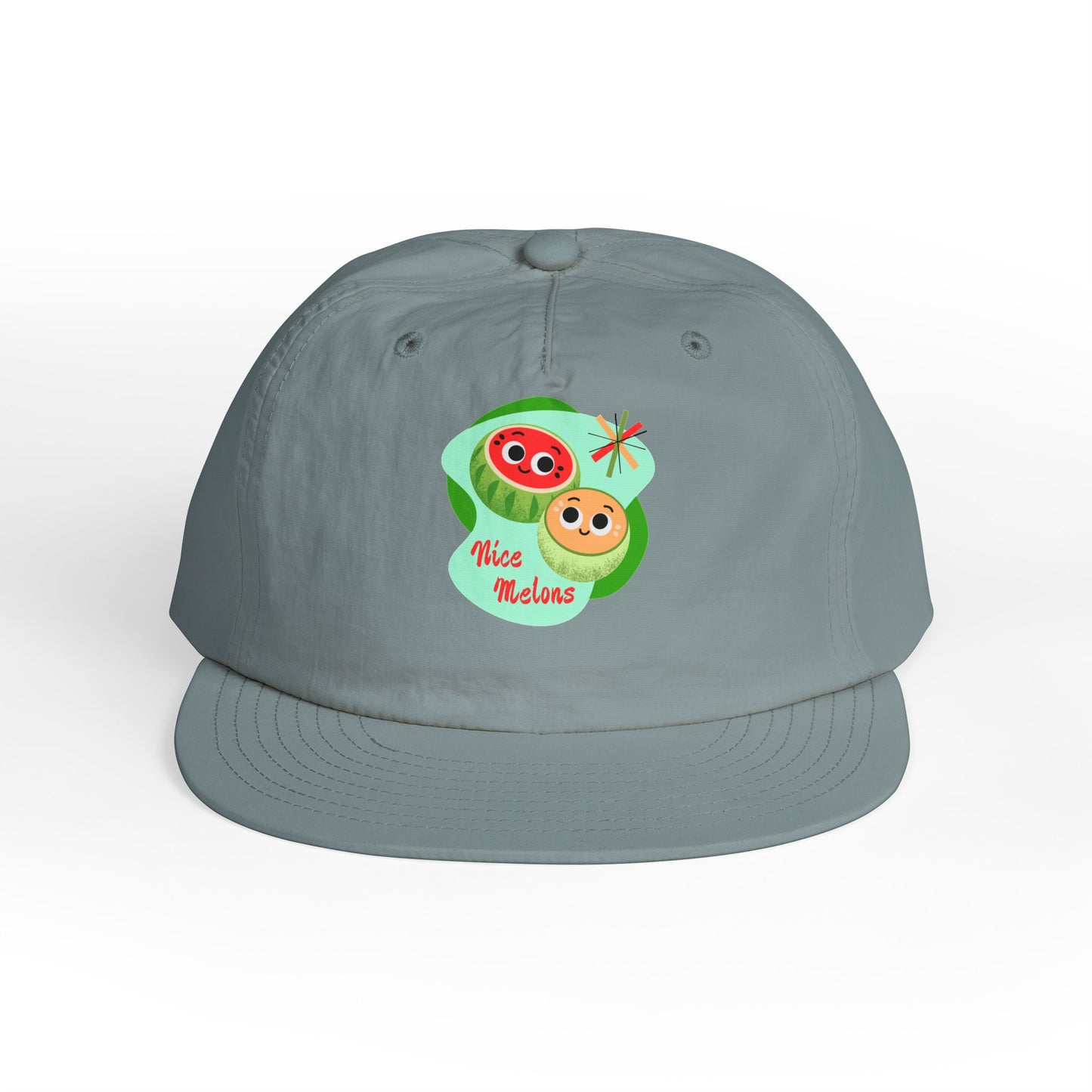Cute Surf Cap, Summer Hat, Beach Cap, Funny Cap, Gift for Surfers, Nice Melons Graphic