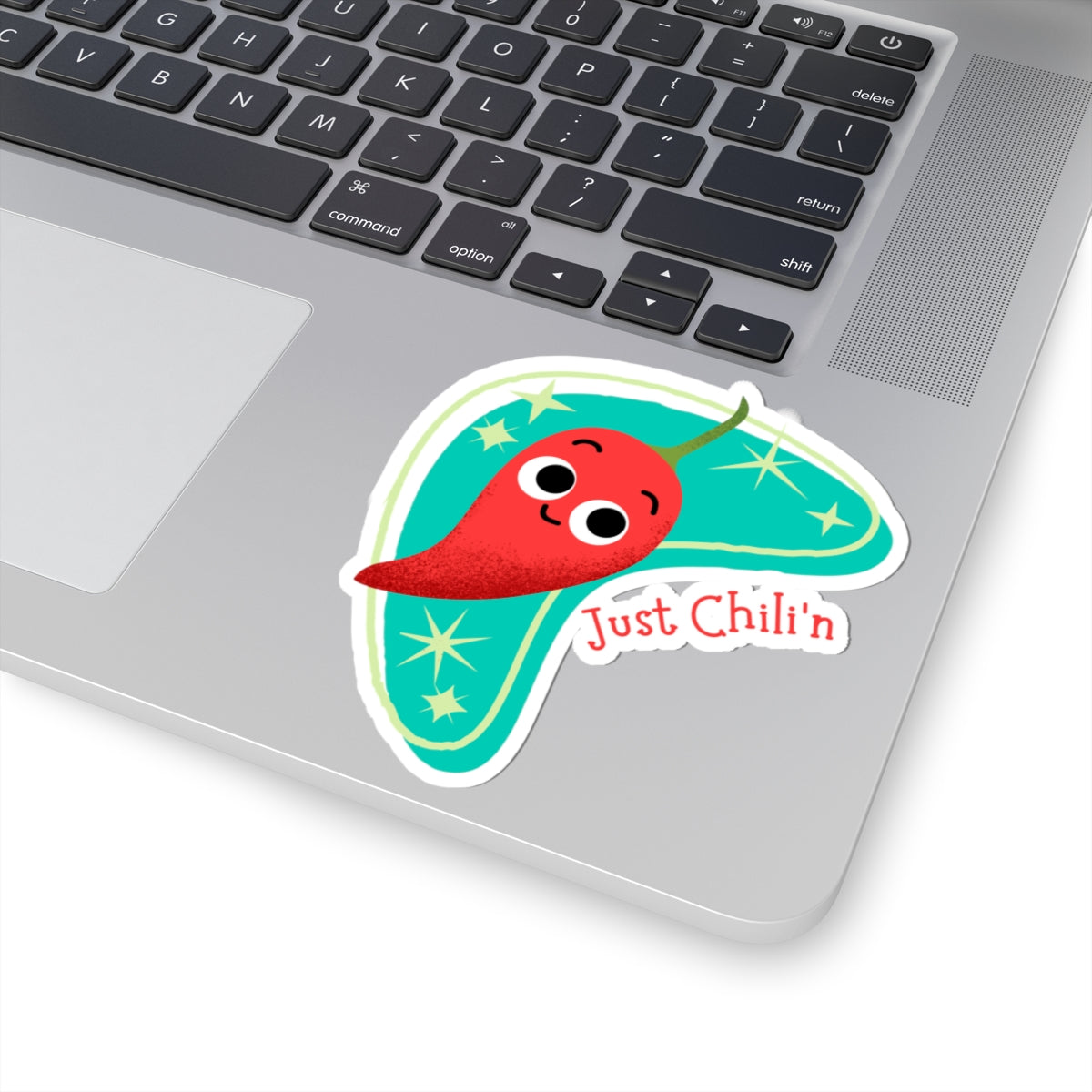 Fun Chili'n Kiss-Cut Stickers - Whimsical Vinyl Decals for Laptops, Water Bottles, Notebooks, Gifts, Cool Kitchen Decor