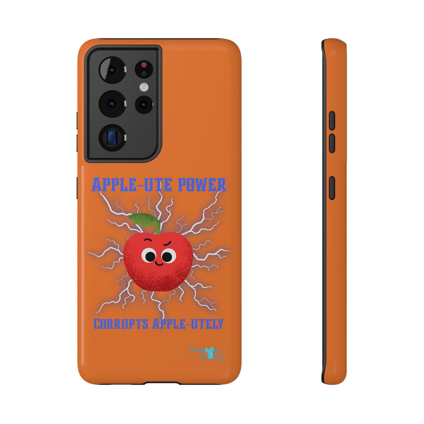 Impact-Resistant Phone Case with Apple Power Design, Cute Phone Protector, Funky Gift for Teens, Fun Accessory, Vibrant Tech Case