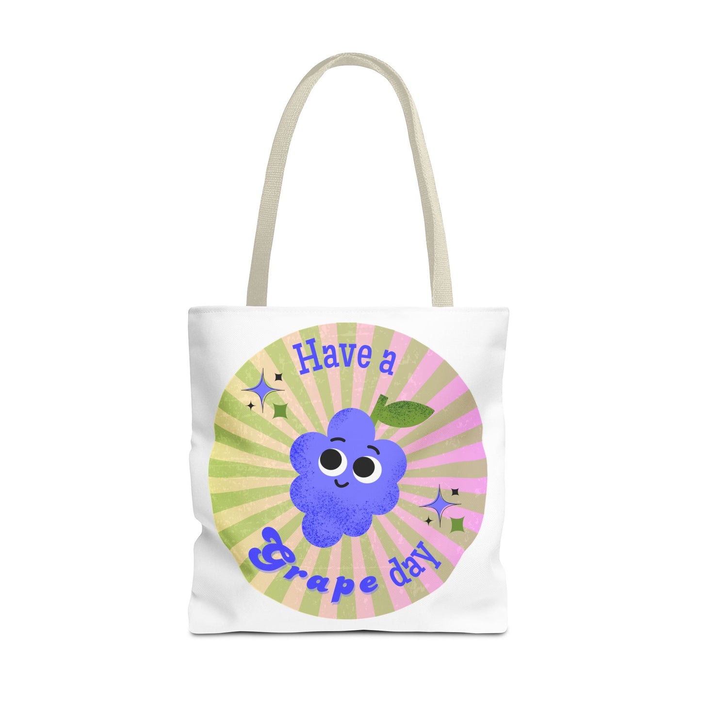Cute Grape Day Tote Bag - Fun Reusable Shopping Bag, Gift for Fruit Lovers, Eco-Friendly Tote, Summer Bag, Kids' Toy Bag
