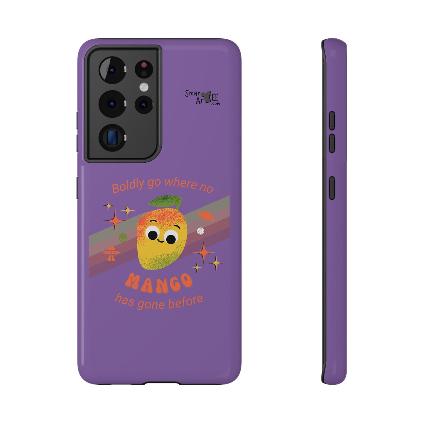 Star Trek Themed Mango Pun Phone Case, Impact-Resistant Case, Quirky Tech Accessory, Cute Phone Cover, Gift for Fruit Lovers