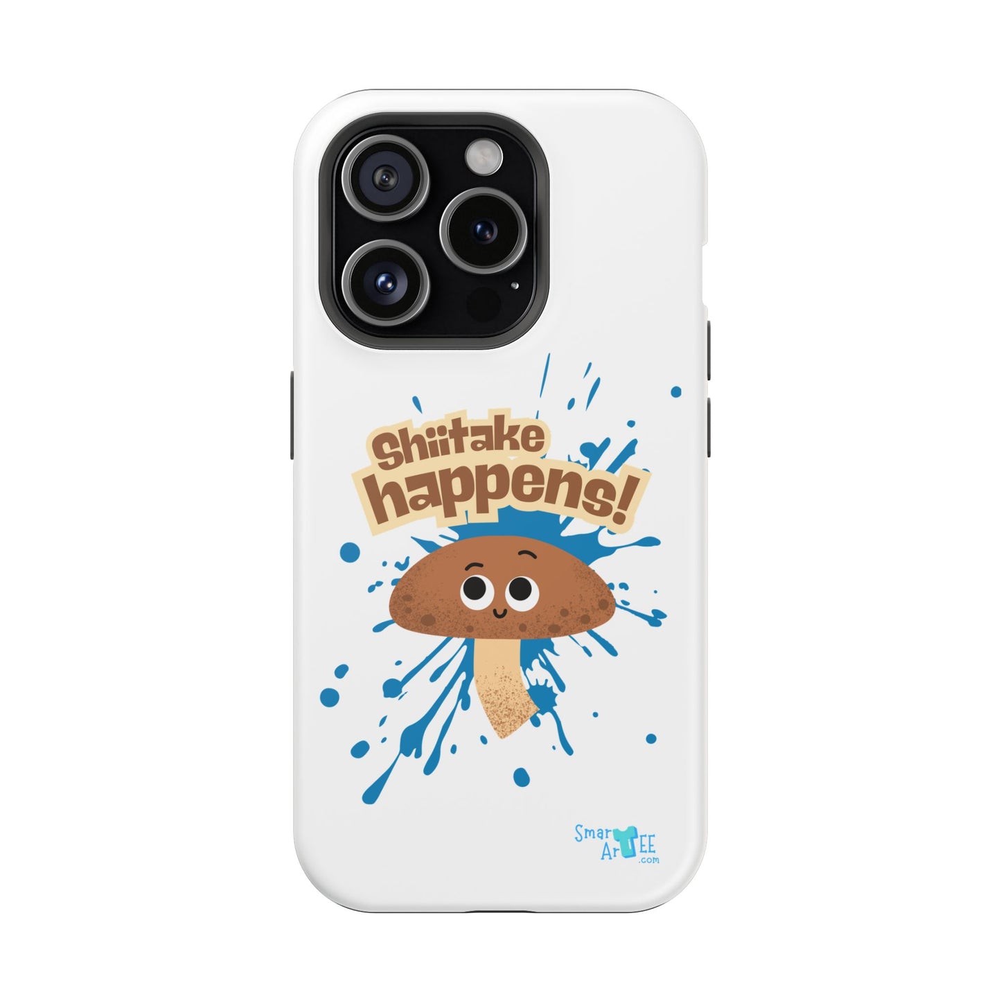 Shiitake Happens Phone Cases, Impact-Resistant Case, Funny Mushroom Case, Quirky Protection for Smartphone, Playful Accessory