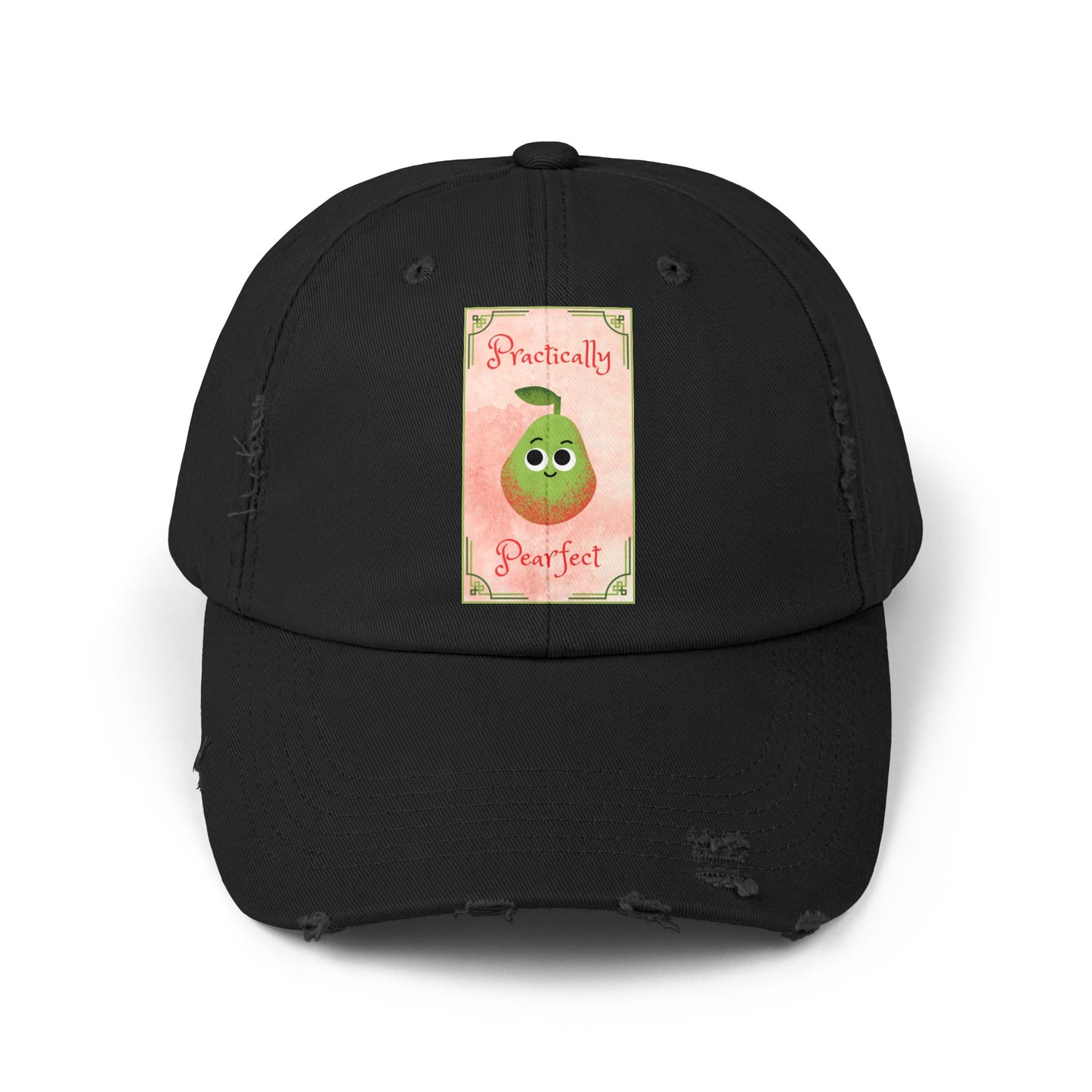 Practically Perfect Distressed Cap, Cute Casual Hats, Gift for Friends, Stylish Accessories, Everyday Wear