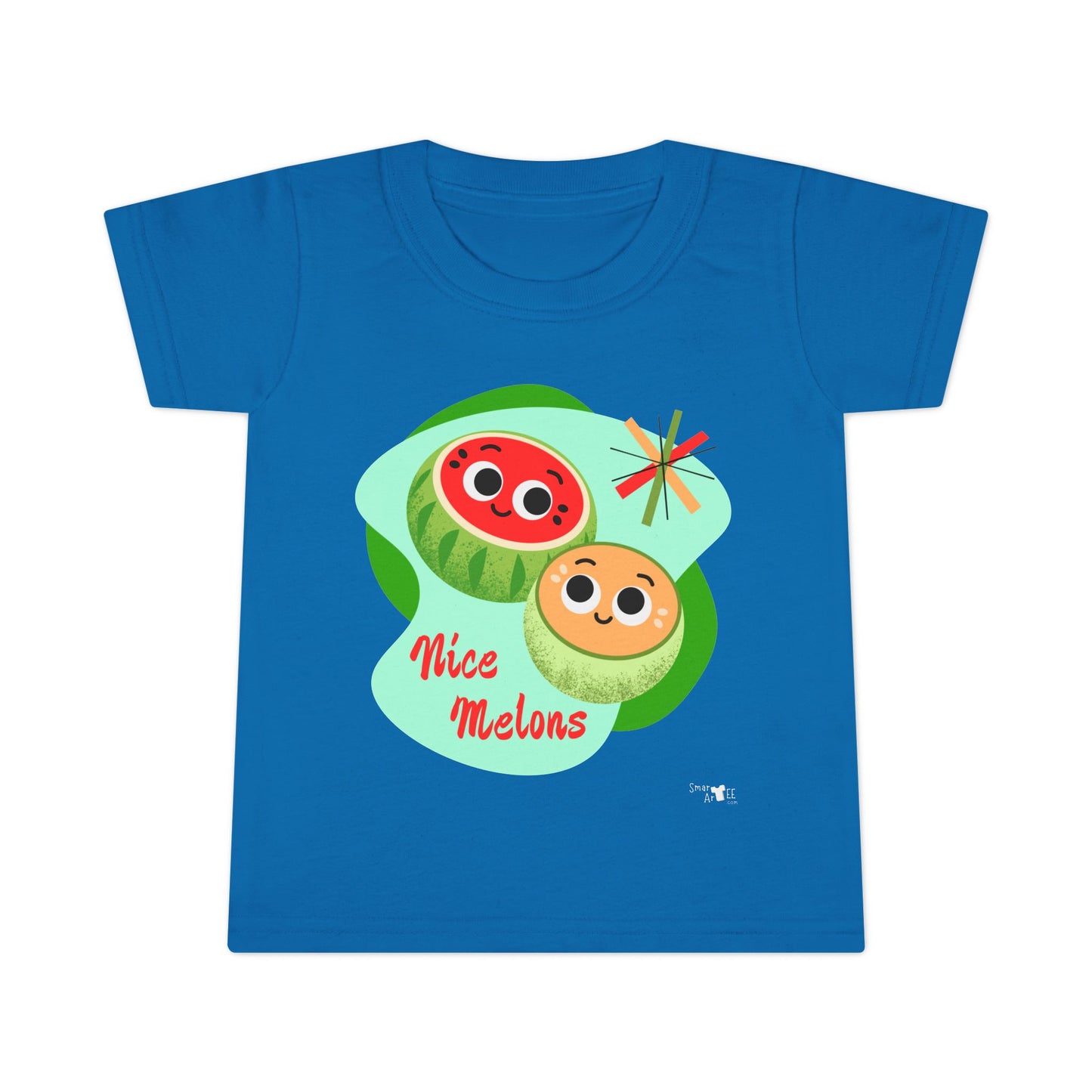 Cute Toddler Shirt with 'Nice Melons' Design, Kids Summer Tees, Boys and Girls Gift, Playful Cotton Top, Adorable Birthday Outfit